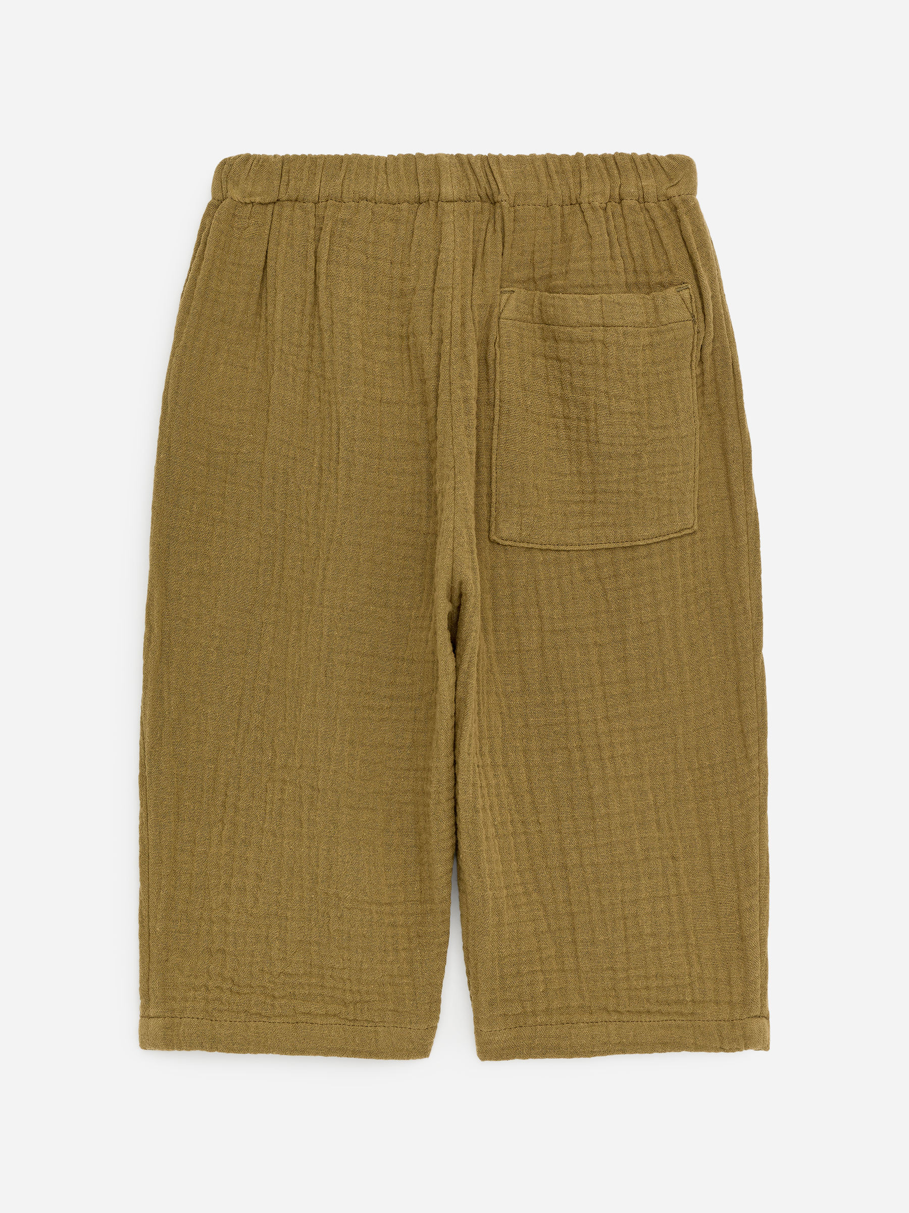 Pantalon en mousseline de coton - Vert kaki - Loose fit - Enfant - StillMedia/DescriptiveStillLife - 1