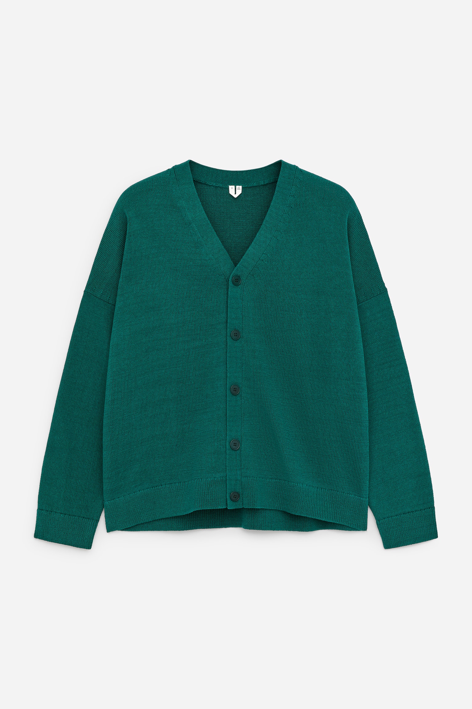 Bomuldscardigan - Mørkegrøn/Mørkeblå - 2