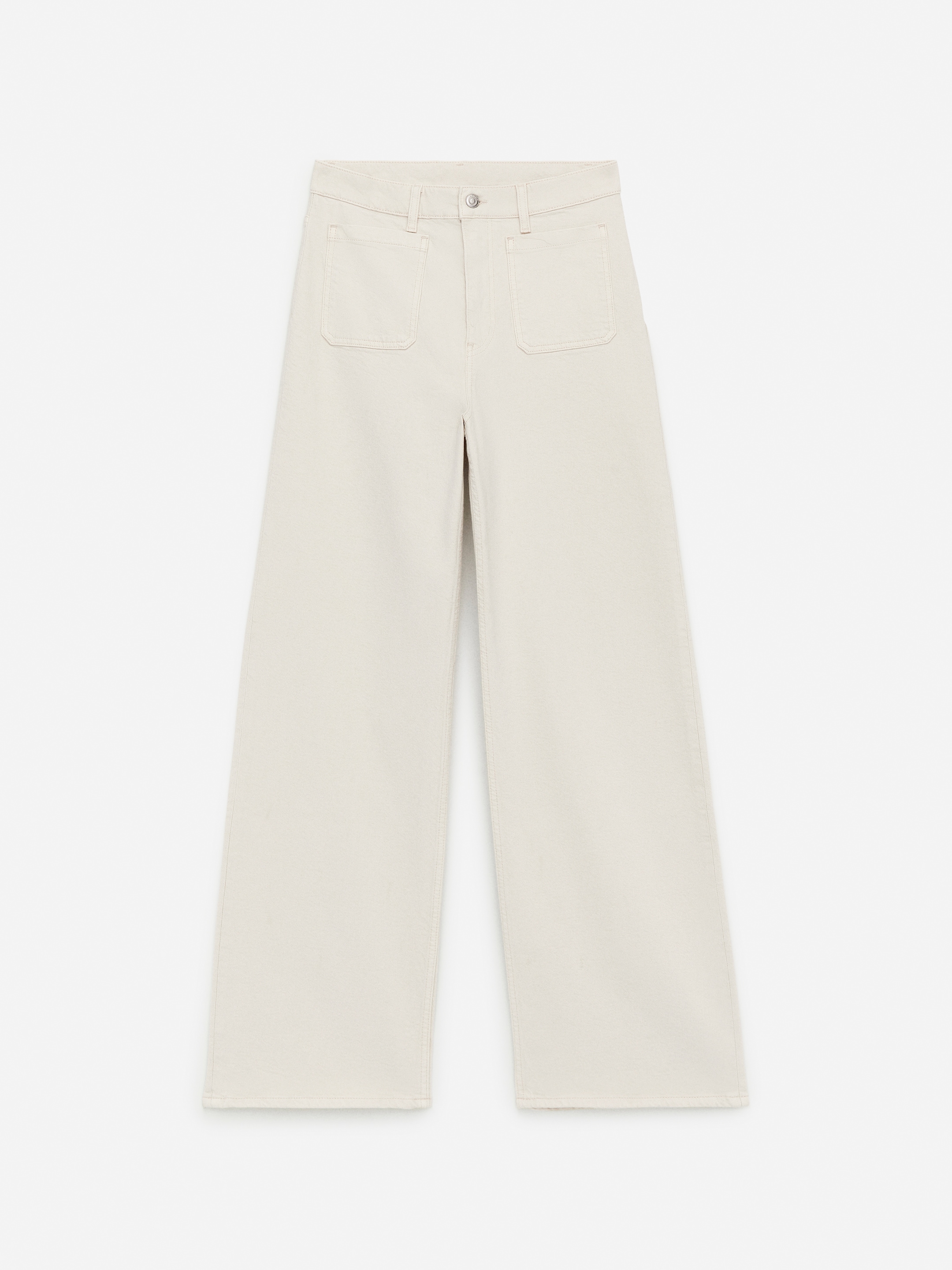 Zobrazit větší obrázek: LUPINE rozšířené džíny - Off-White - ŽENY | H&M CZ 1