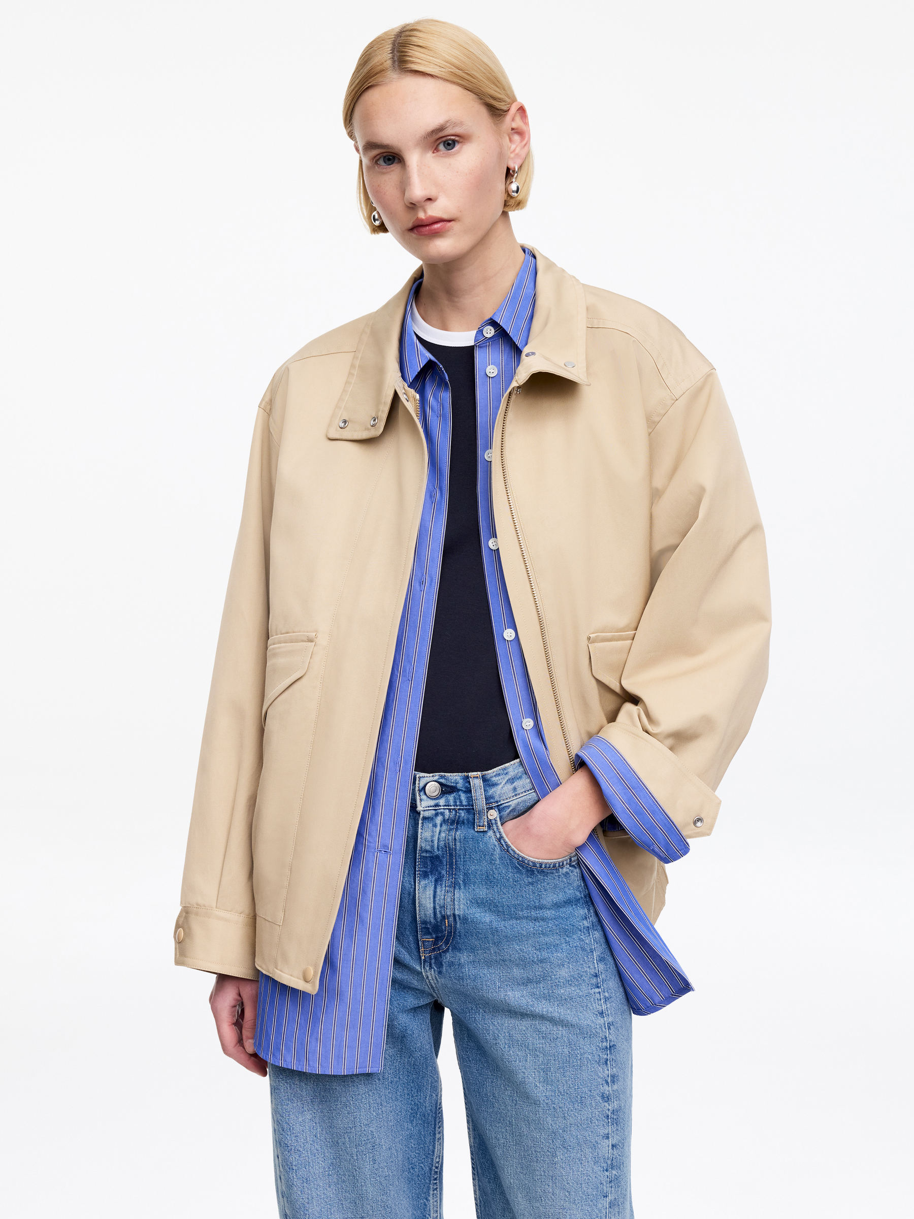 Camiseta de canalé - Azul oscuro - Corte ajustado - Women - StillMedia/Lookbook - 7