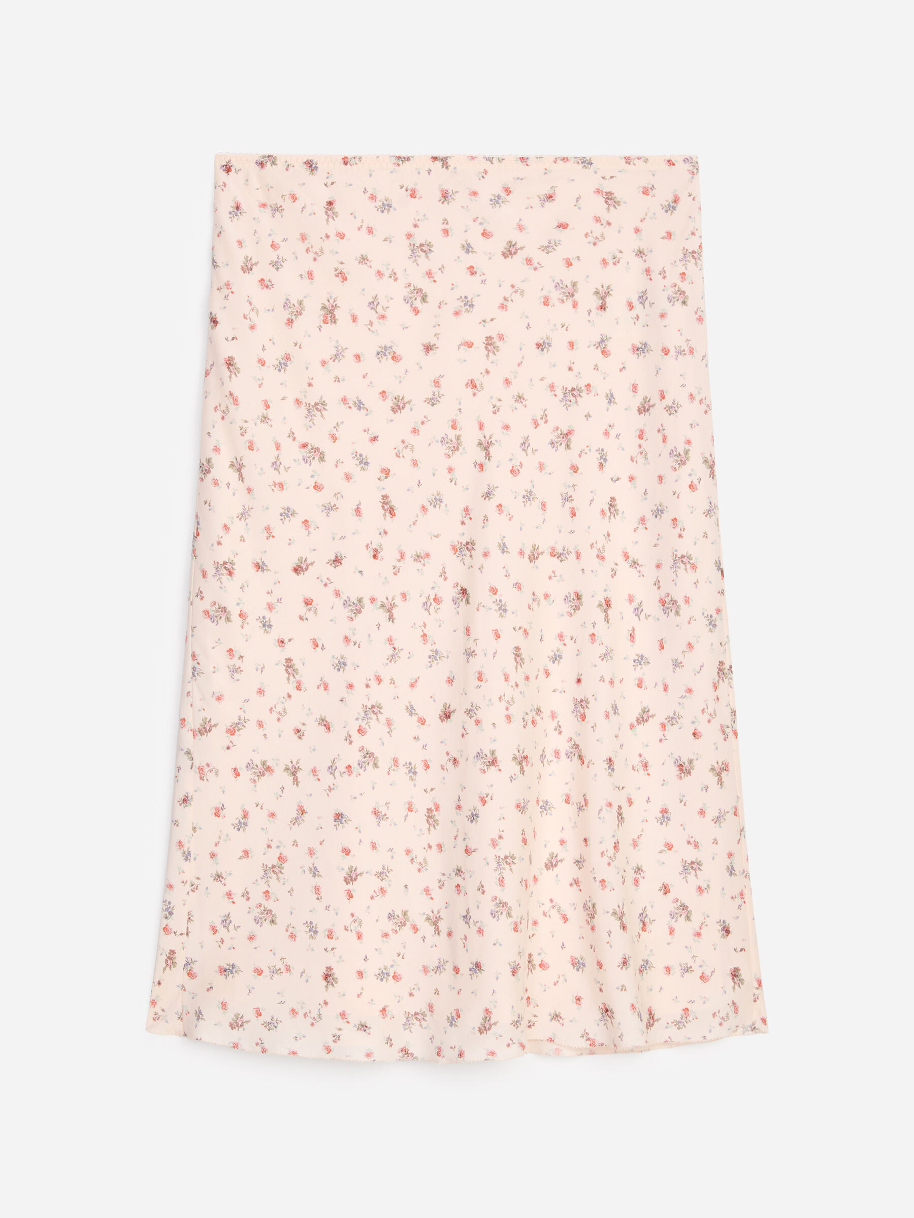 Knee-Length Silk Skirt - Dusty Pink - Regular fit - Women - StillMedia/DescriptiveStillLife - 1