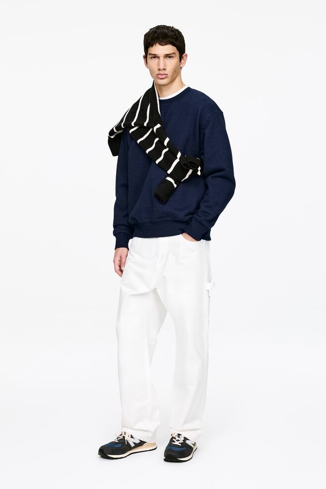 Oversize-Sweatshirt-Indigoblau - 7