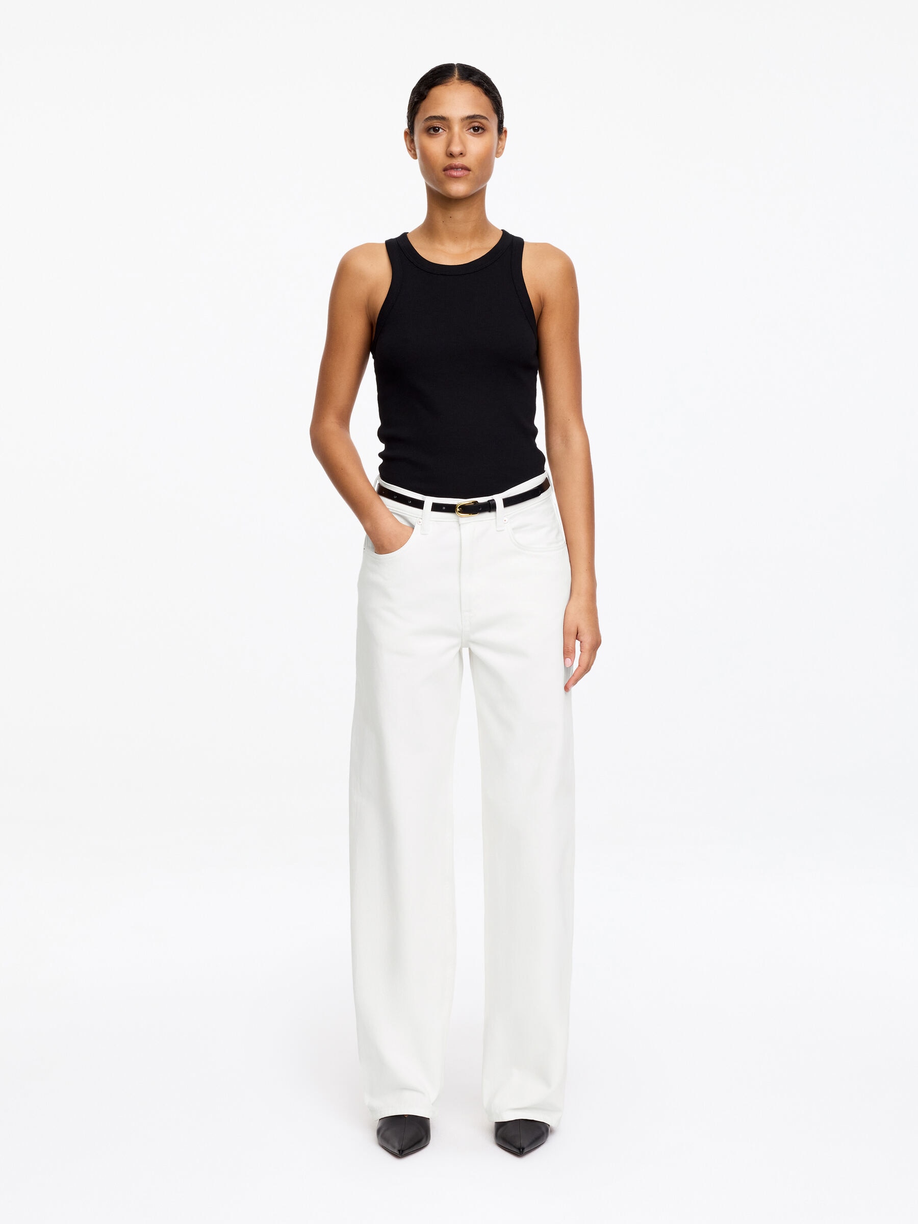 Vaqueros wide CORAL-#EFEEEA-18504