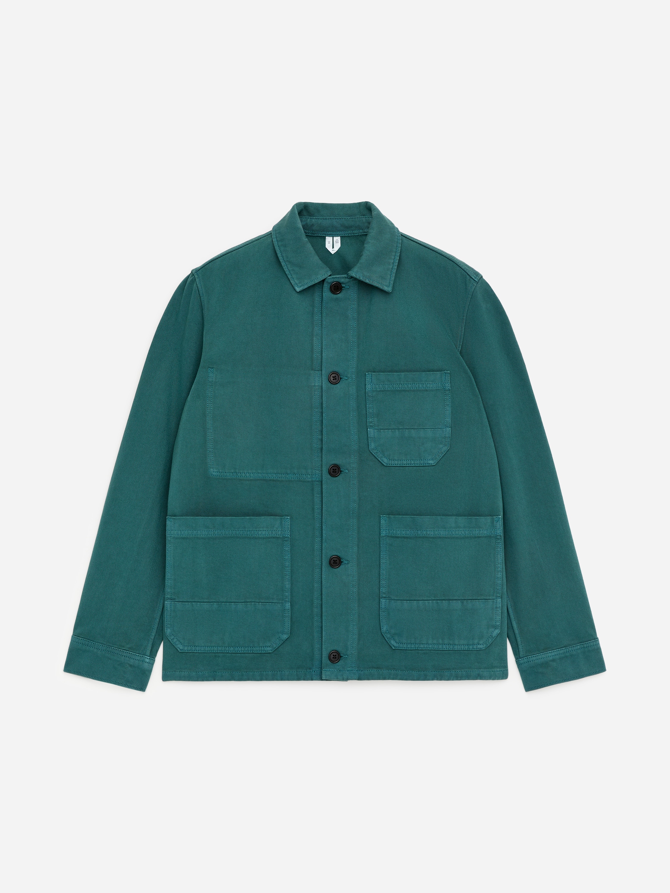 Overshirt in twill sottoposta a sovratintura - Verde/Blu scuro/Blu Klein/Marrone scuro