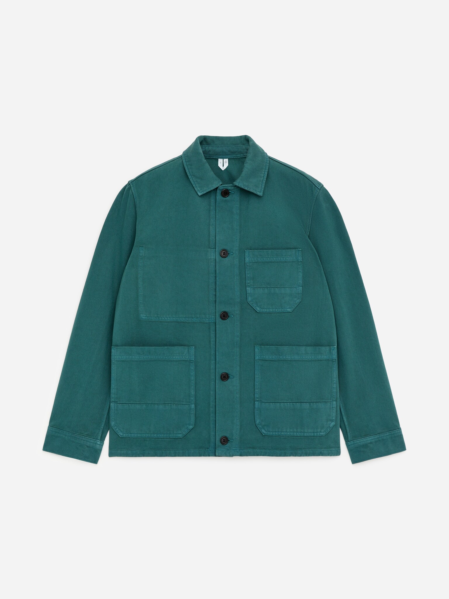 Overdyed-Overshirt aus Twill - Grün/Dunkelblau/Ultramarinblau - 2