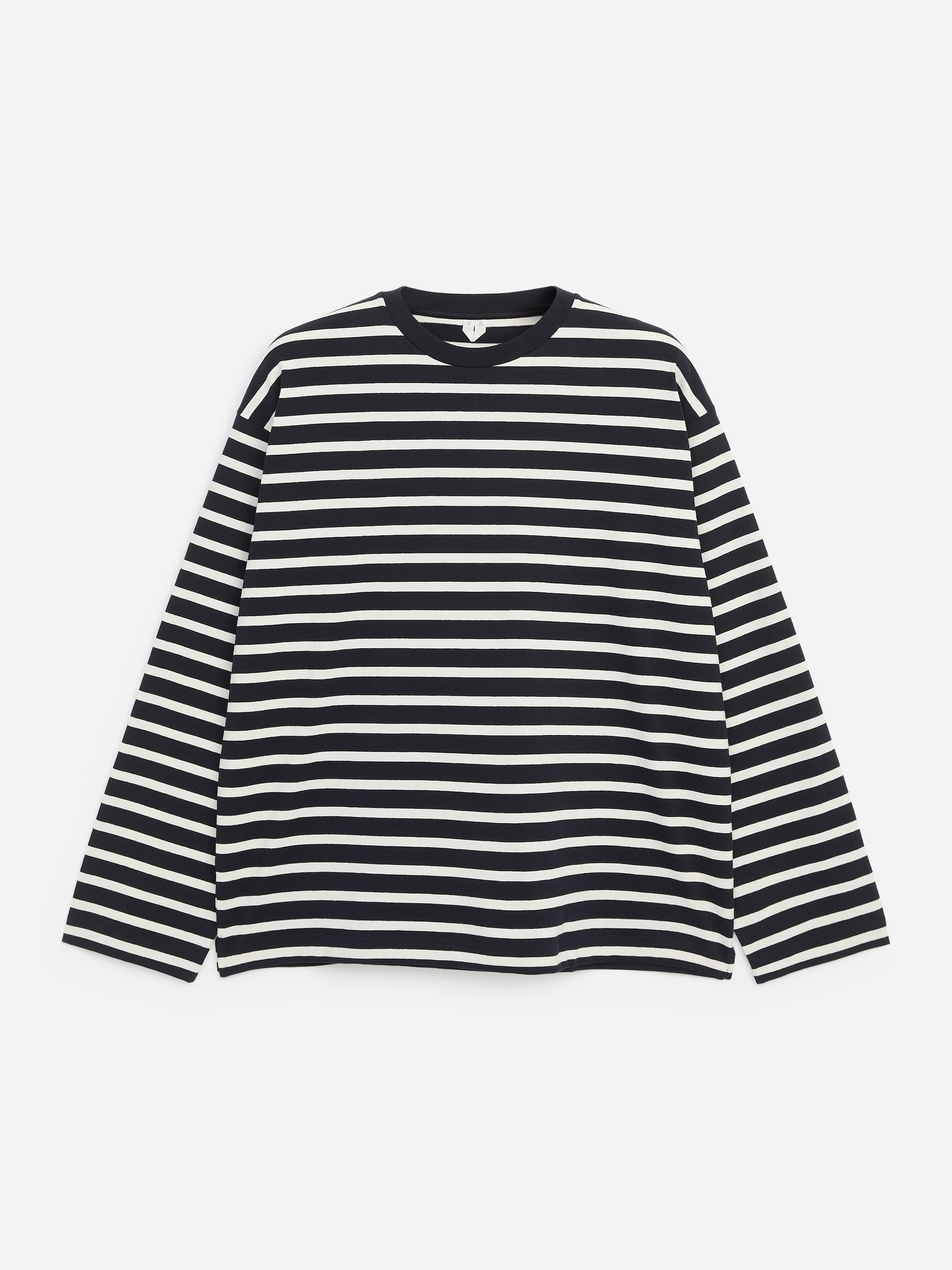 Relaxed Long-Sleeve T-Shirt - Dark Blue/Striped - Relaxed fit - men - StillMedia/DescriptiveStillLife - 1