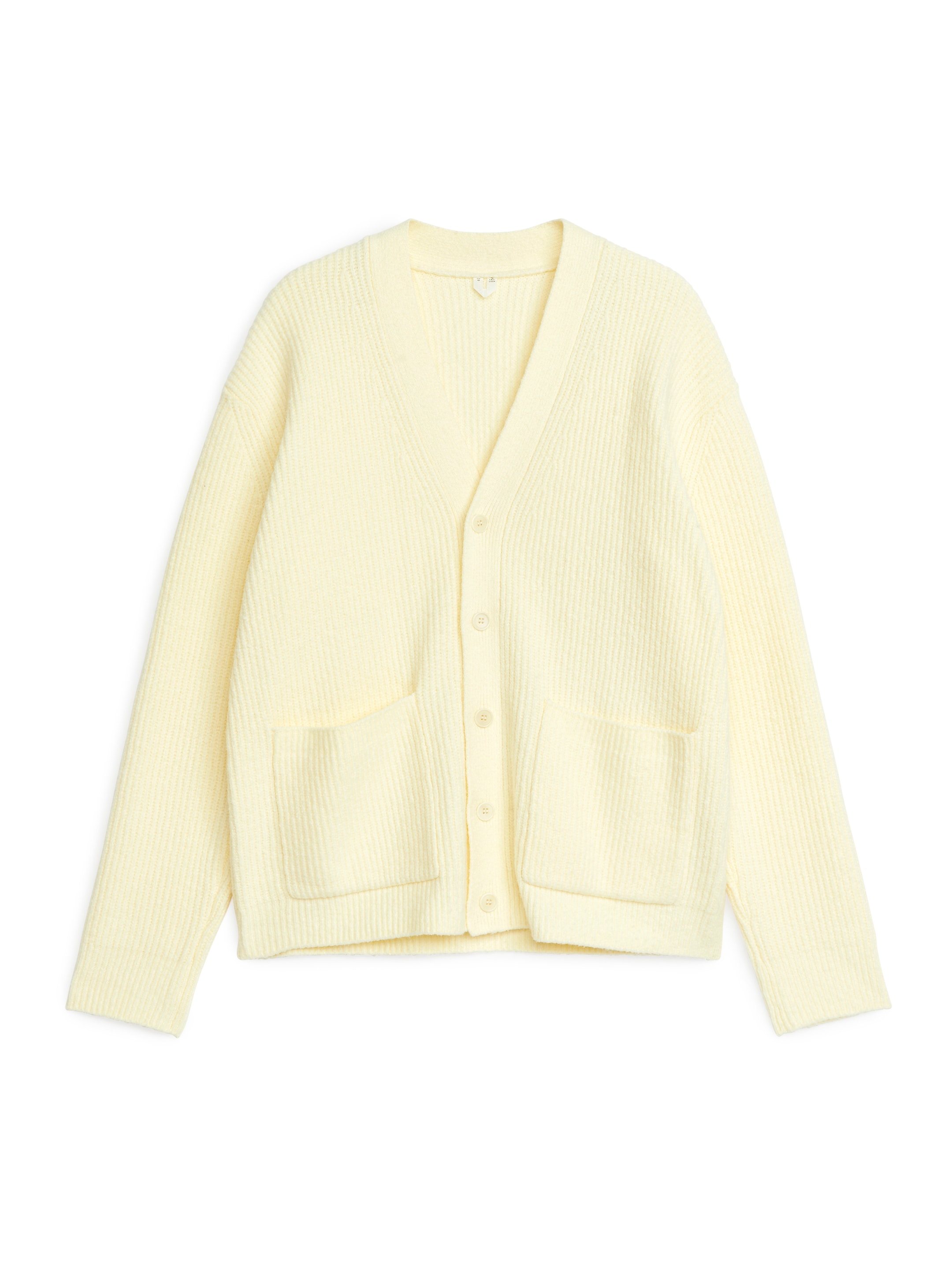 Strickjacke mit V-Ausschnitt-#F7EBC8-6336