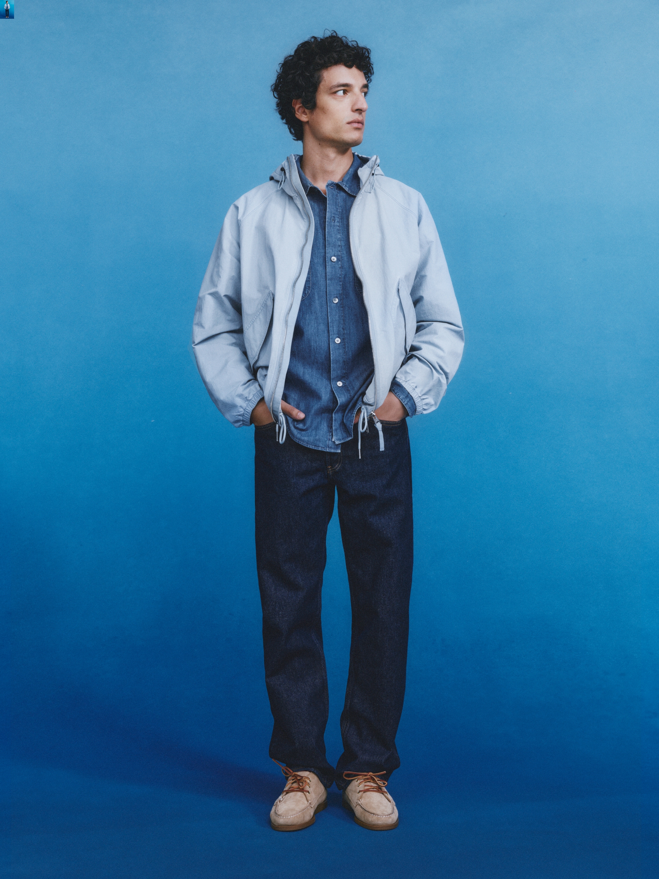 OCEAN Loose Straight Jeans - Dark Blue - Loose fit - Men - StillMedia/Environmental - 1
