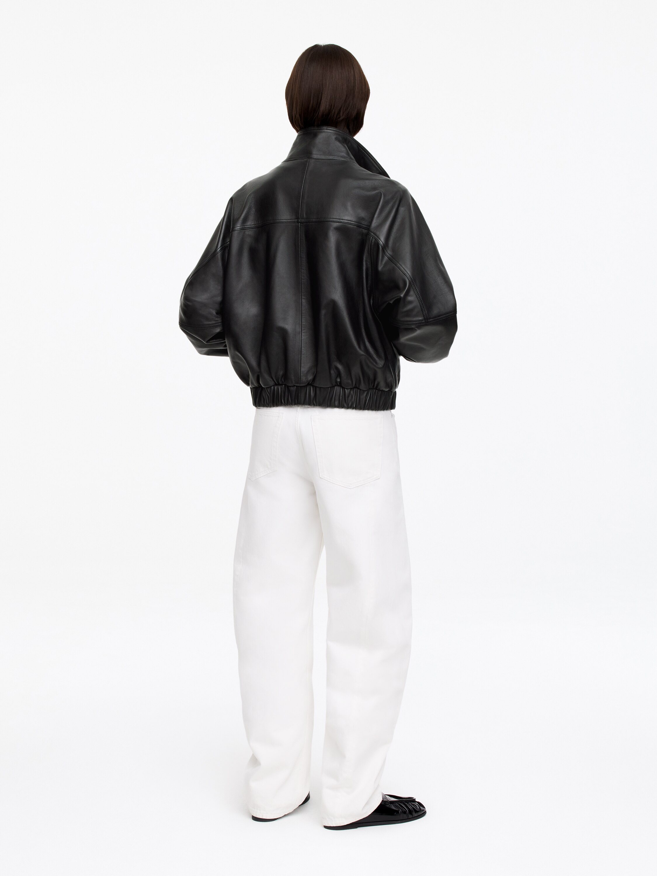 Leather Jacket – Black – Women – ARKET NO