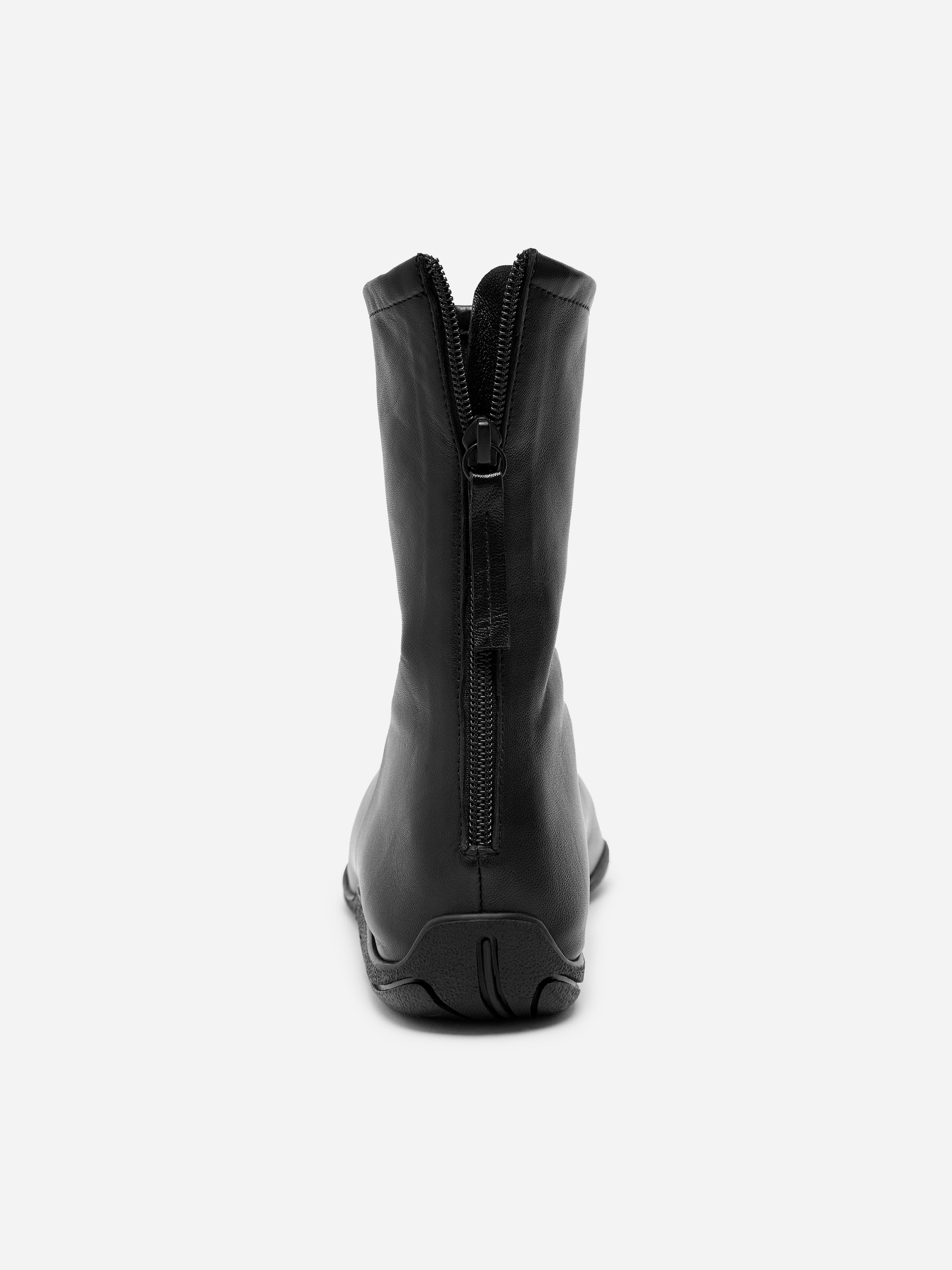 Sporty Leather Sock Boots - Black - women - StillMedia/DescriptiveDetail - 2