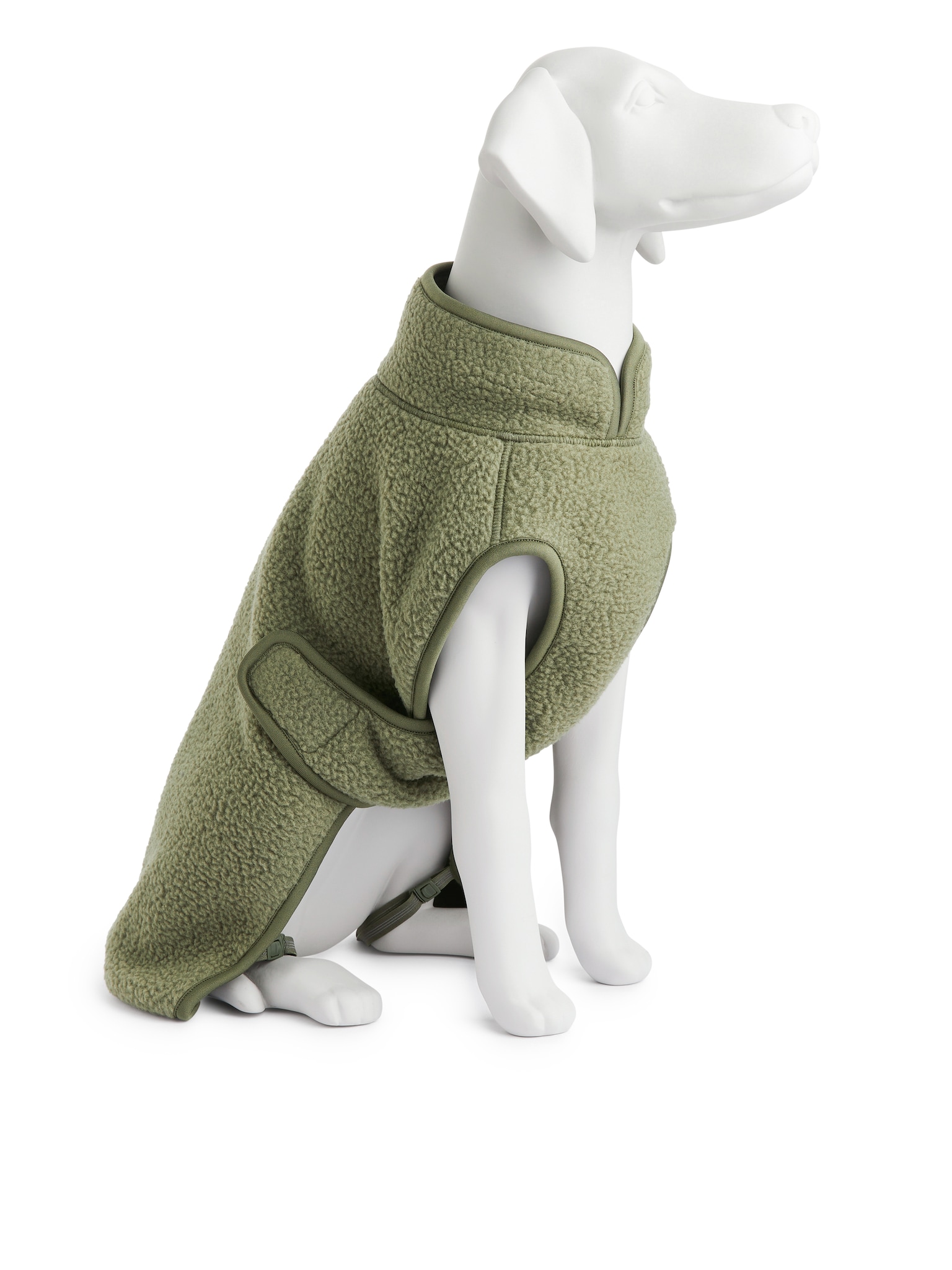 Fleecejacke für Hunde - Khaki