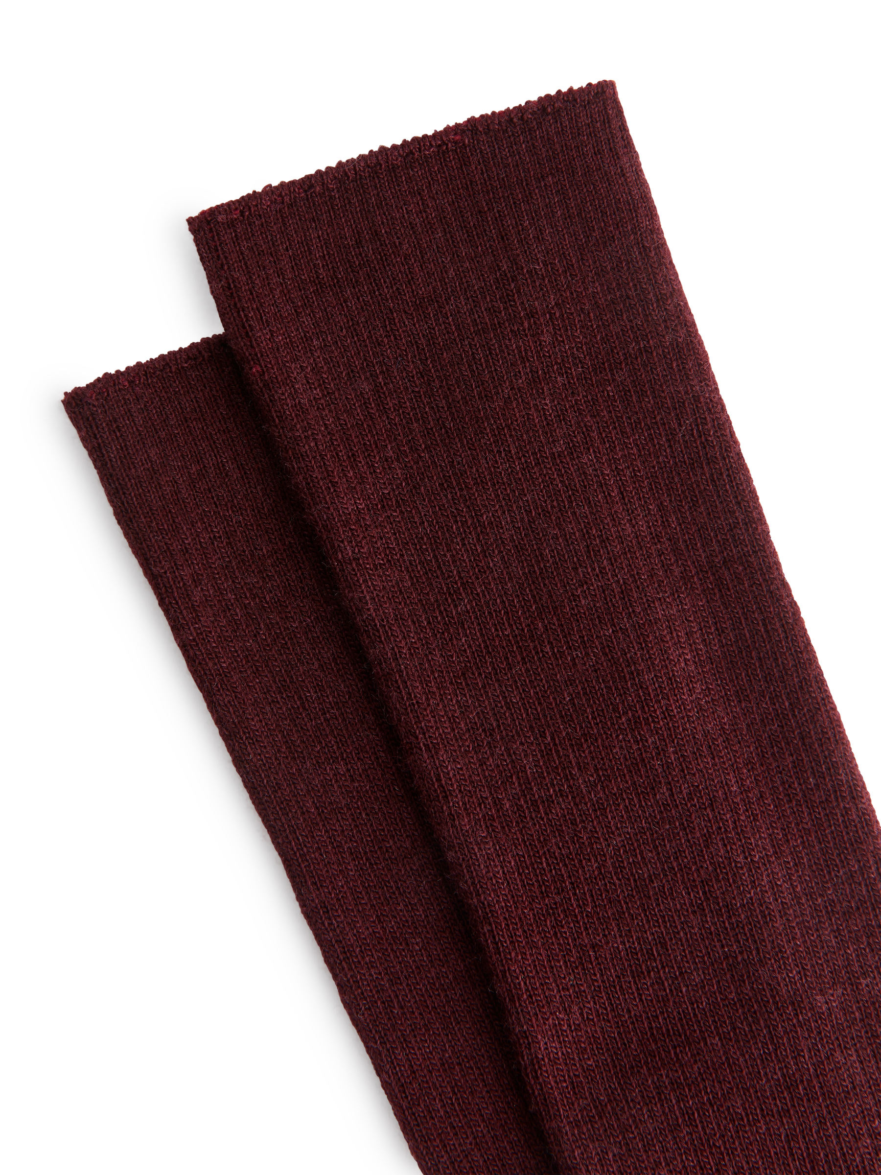 Gerippte Socken aus Wollmischung - Weinrot - Damen - StillMedia/DescriptiveDetail - 1