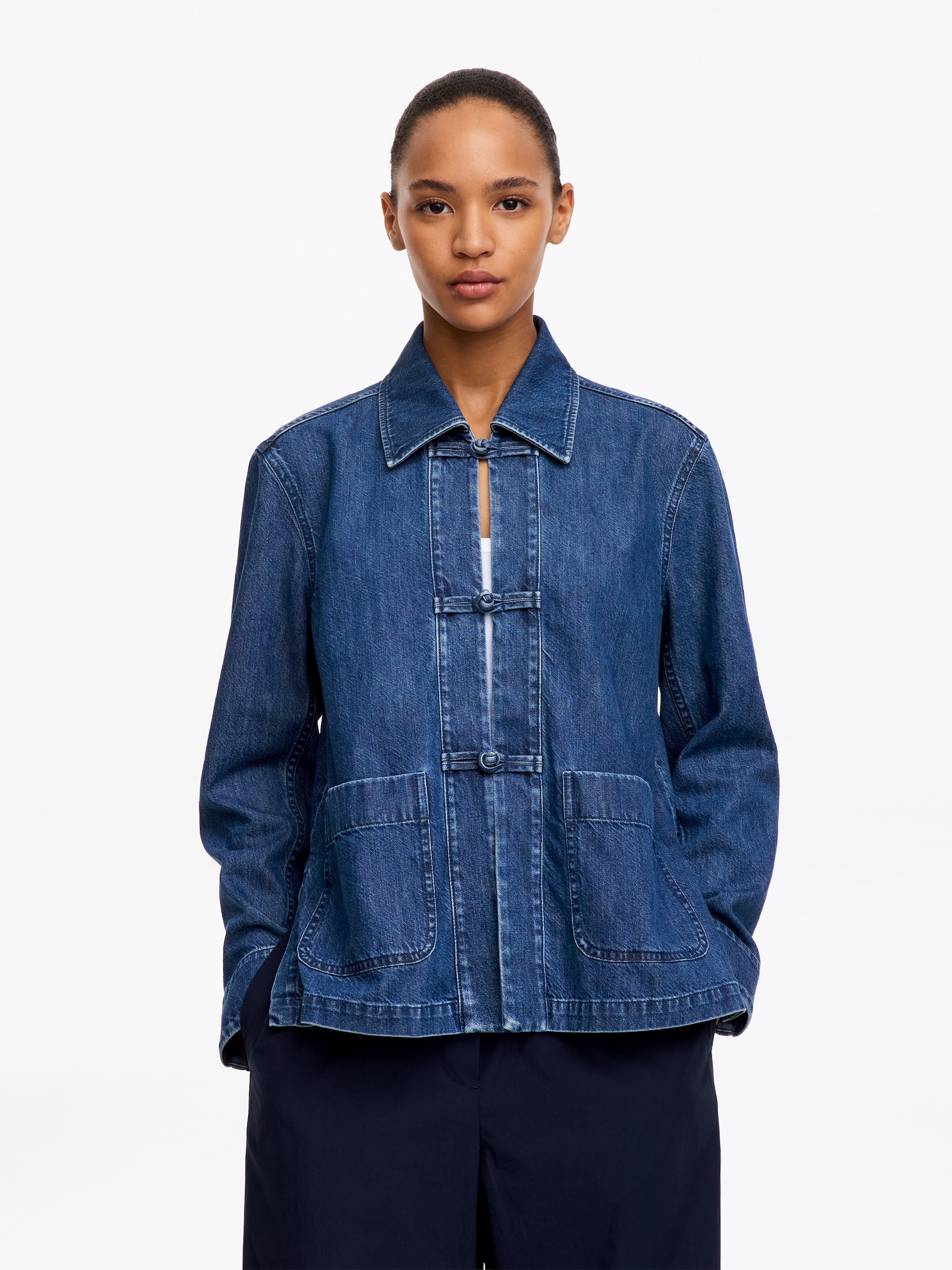 Hemd aus Denim-Twill-Blue-17700