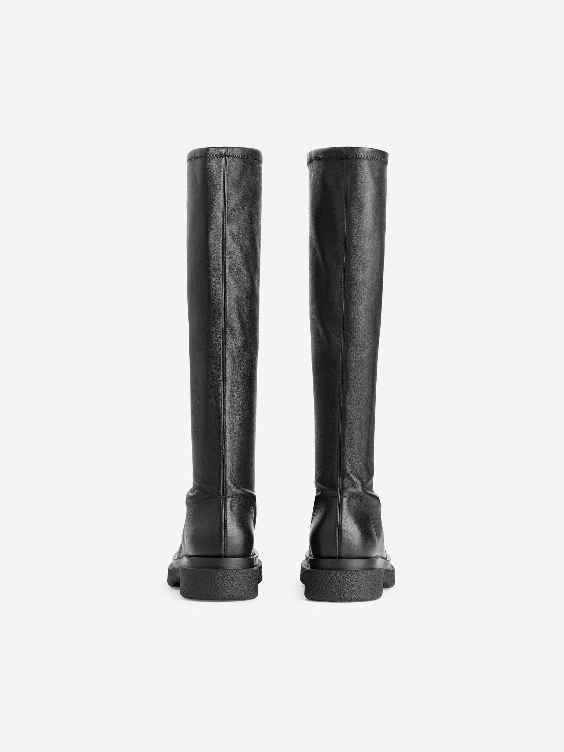 Botas de piel gruesas - Negro - Women - StillMedia/DescriptiveStillLife - 1