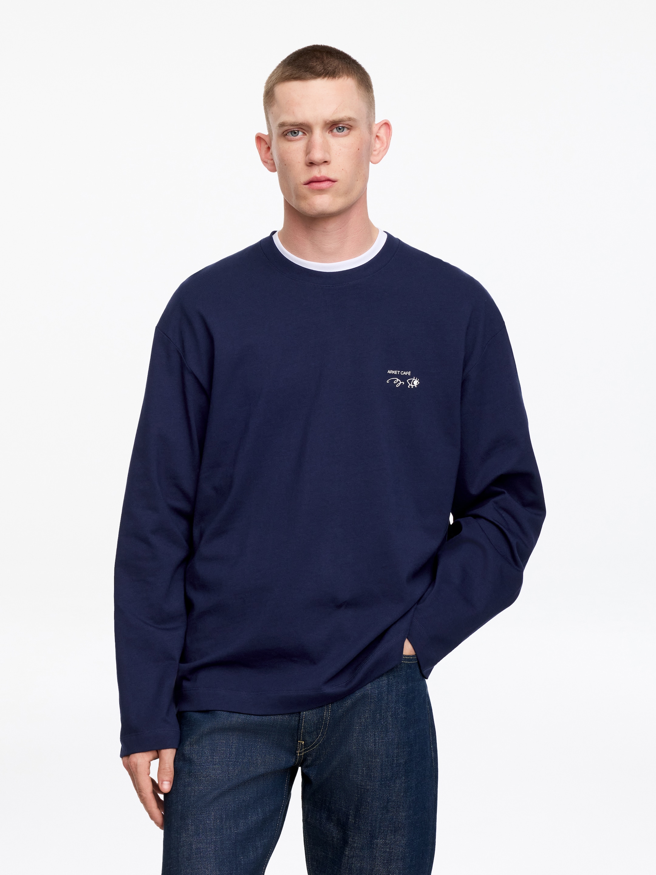 ARKET CAFÉ Langarmshirt-#252a40-19330