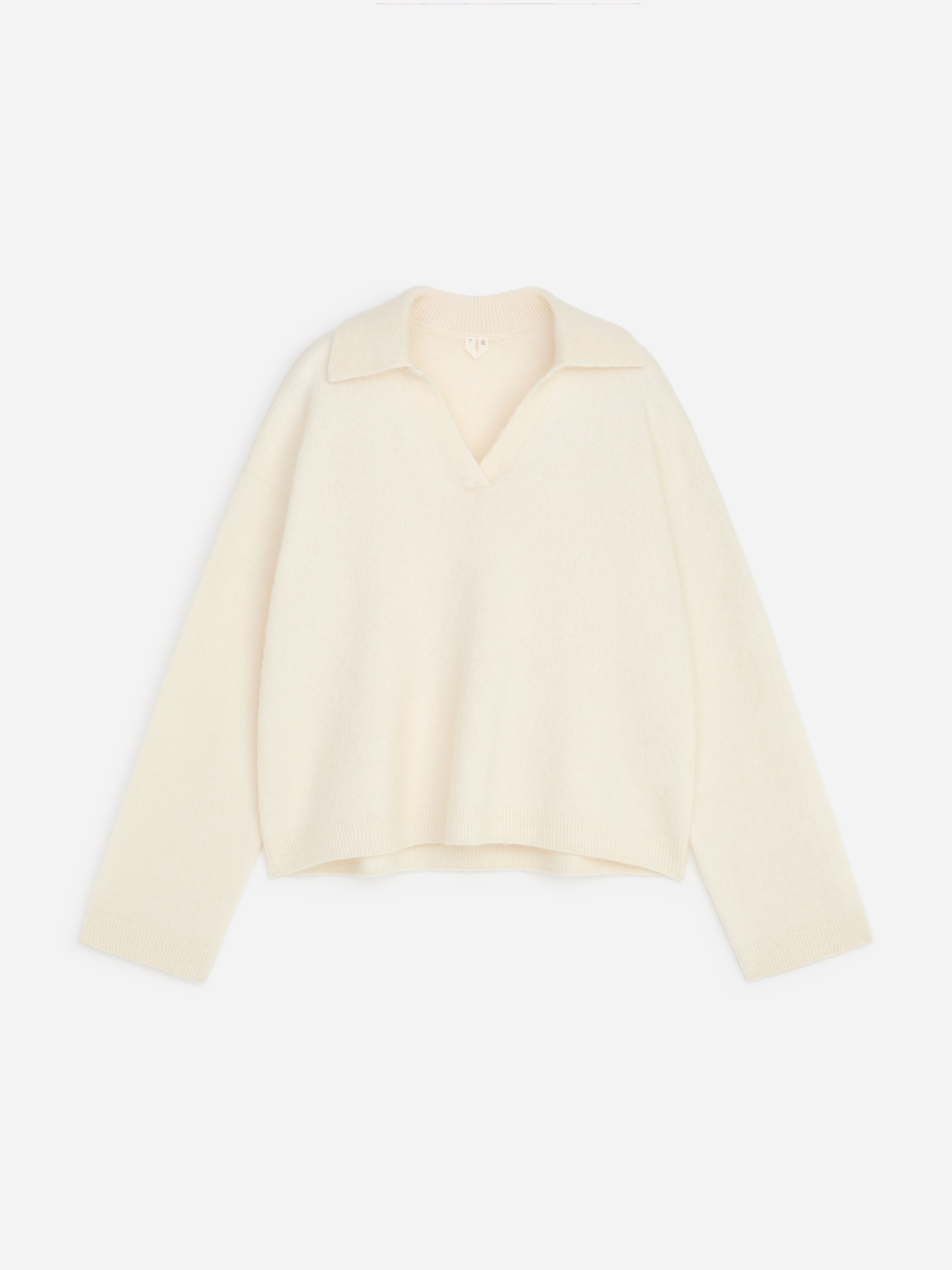 Jersey de mezcla de lana y alpaca - Blanco roto - Corte holgado - women - StillMedia/DescriptiveStillLife - 1