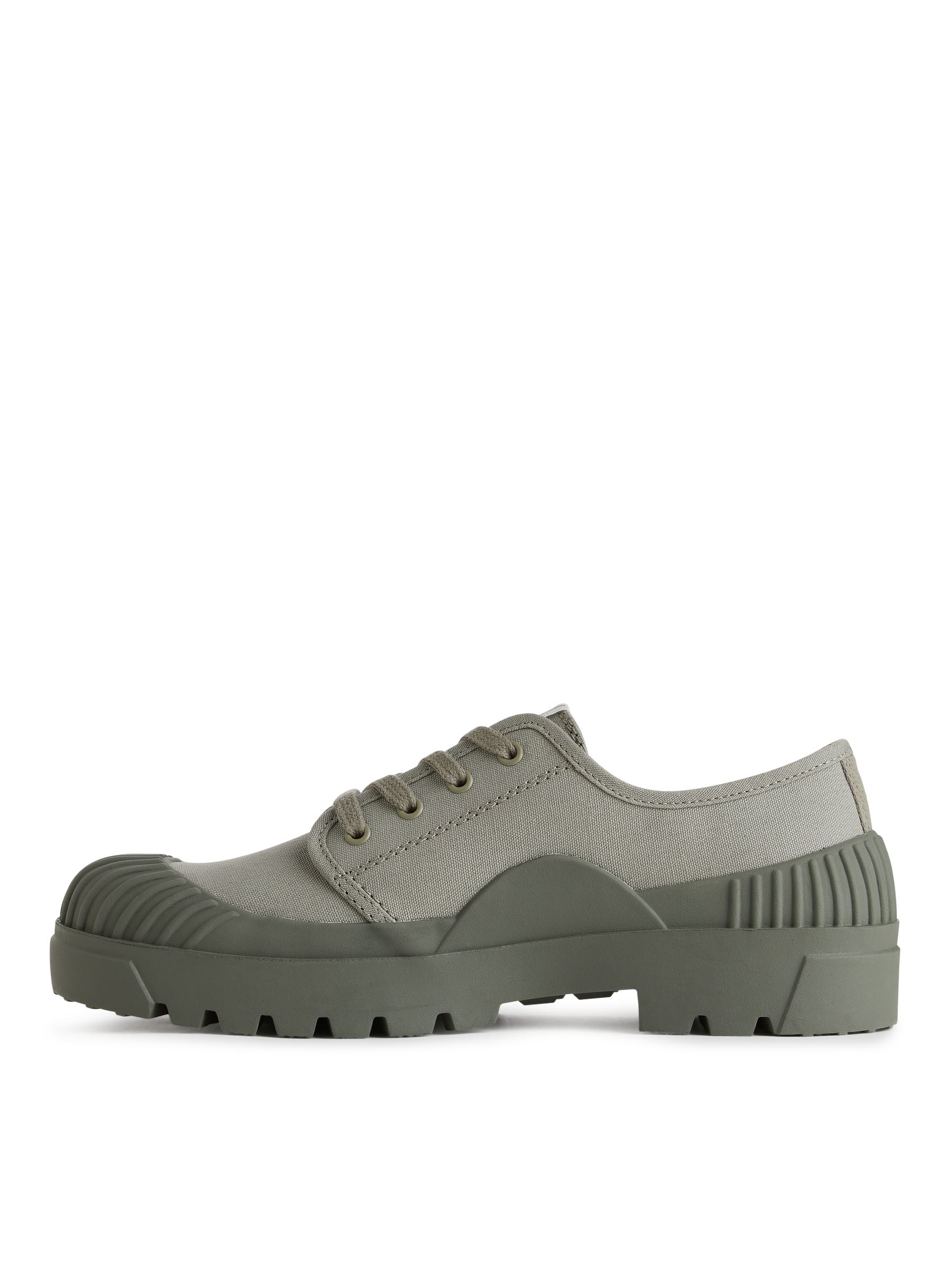 Zapatillas de lona con suela gruesa - Verde caqui - Men - StillMedia/DescriptiveStillLife - 3