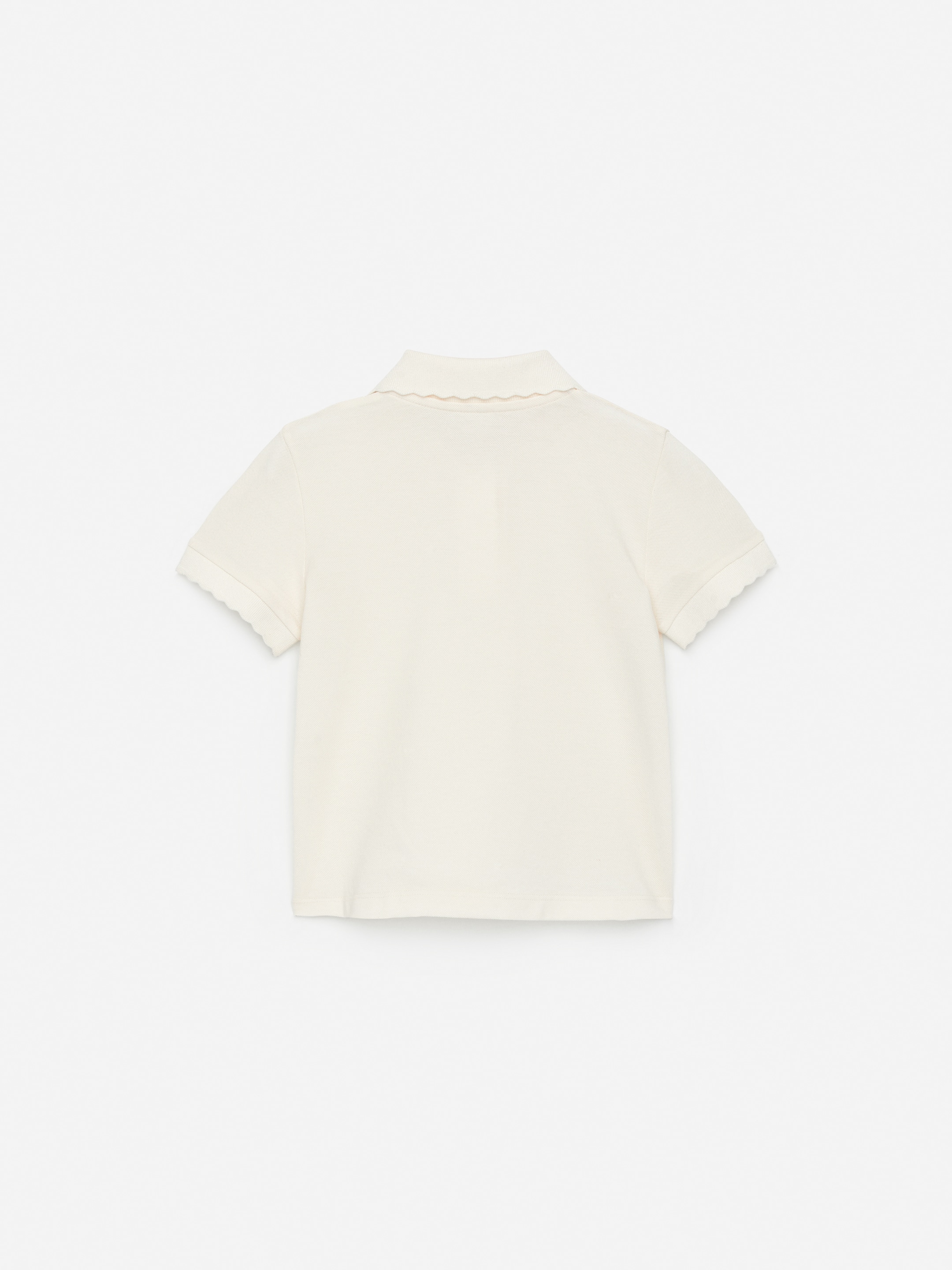 Polo à bords festonnés - Blanc cassé - Regular fit - Enfant - StillMedia/DescriptiveStillLife - 1