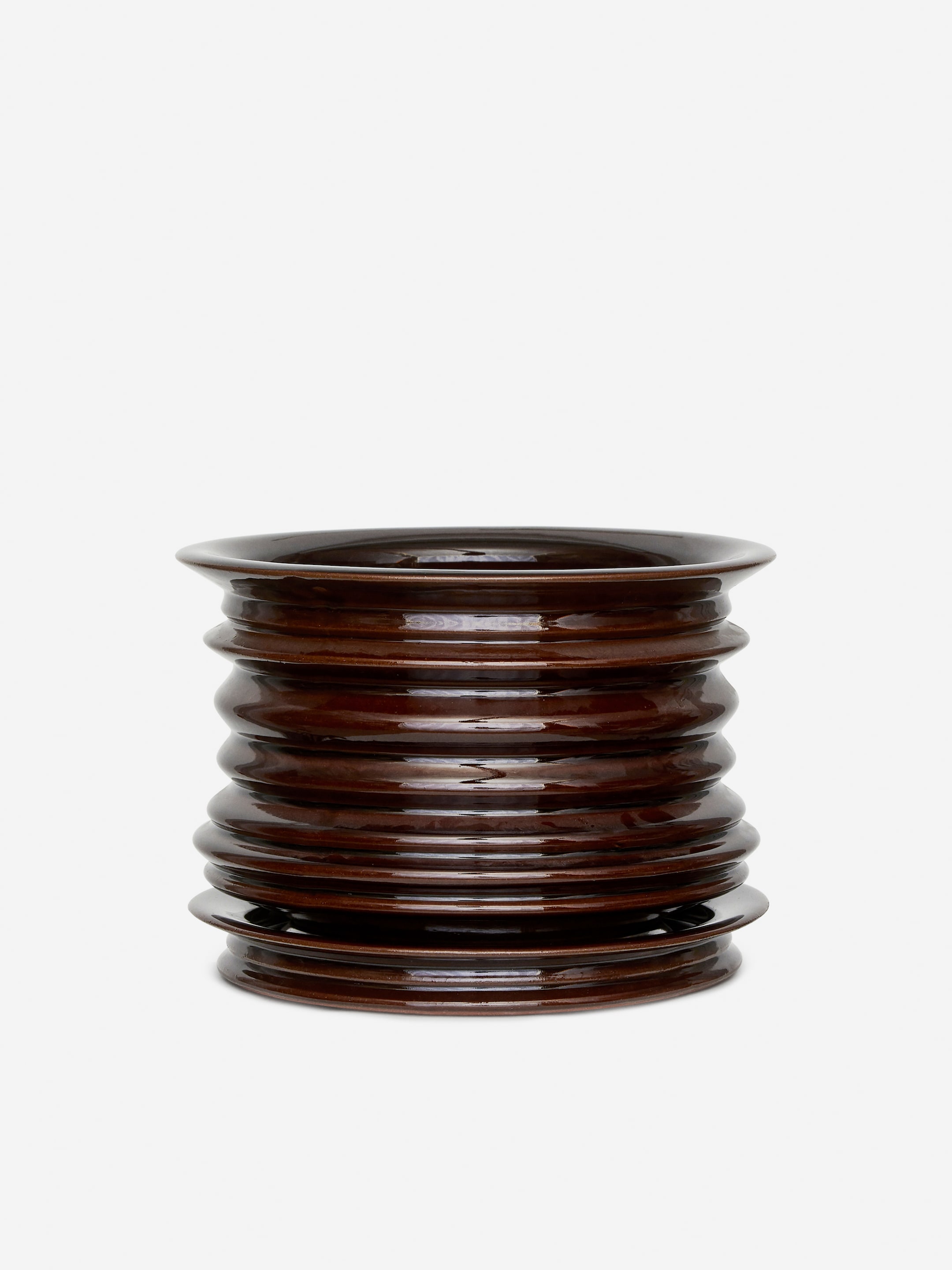 Ceramic Plant Pot 22 cm - Dark Brown - Homeware - StillMedia/DescriptiveStillLife - 3