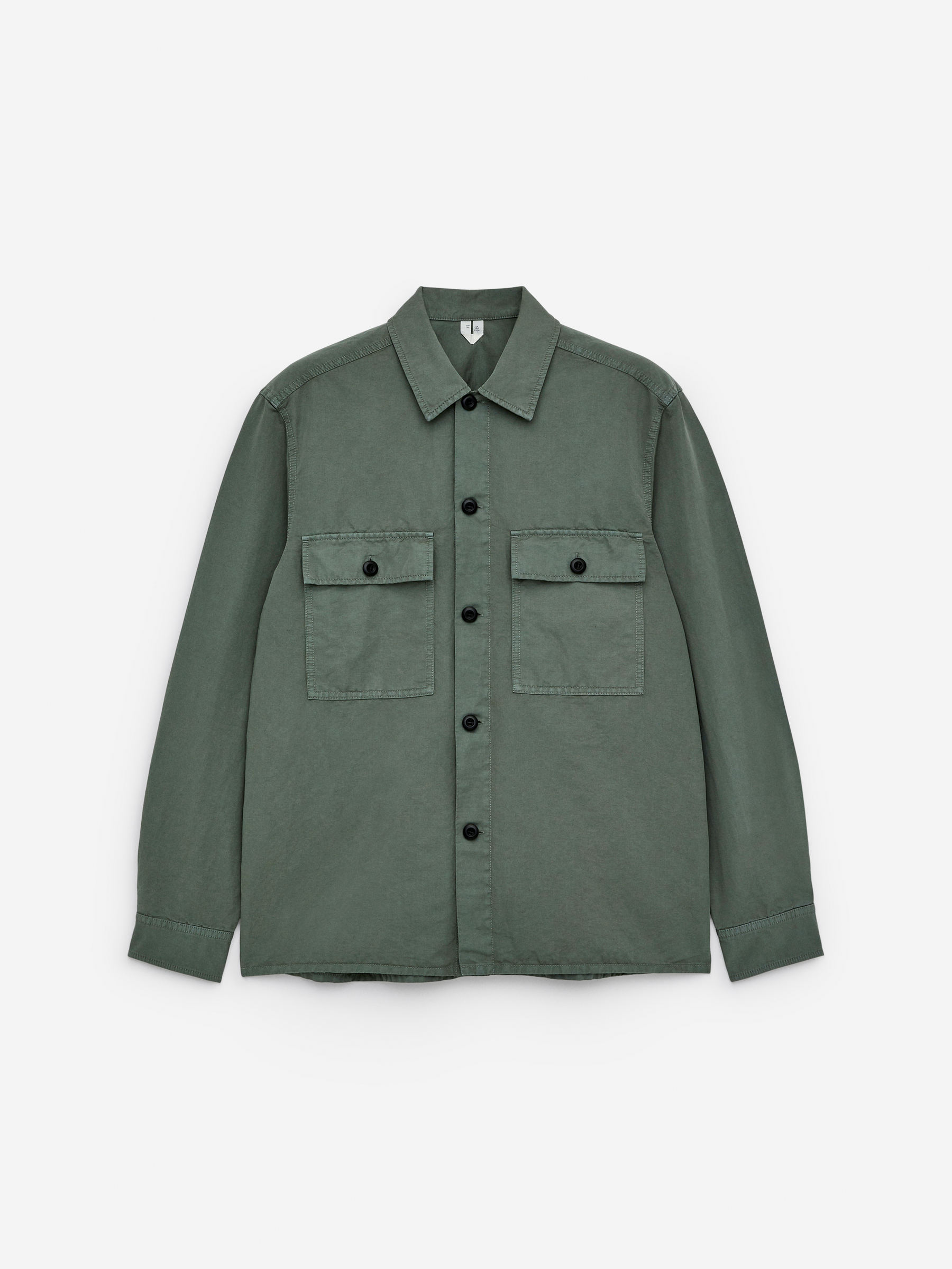 Cotton Linen Overshirt - Dusty Green - Loose fit - Men - StillMedia/DescriptiveStillLife - 1