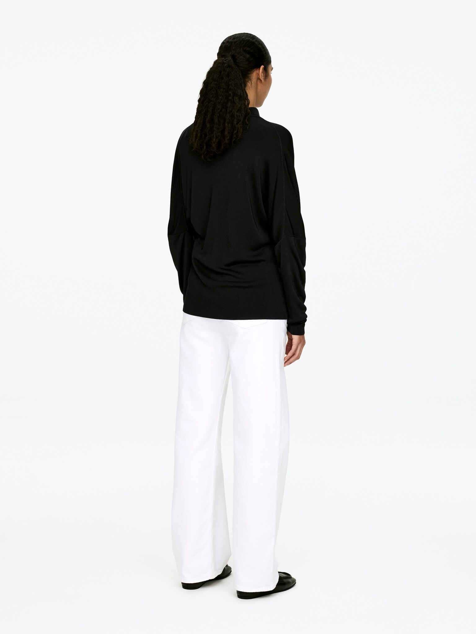 Chemise en maille fine - Noir - 4