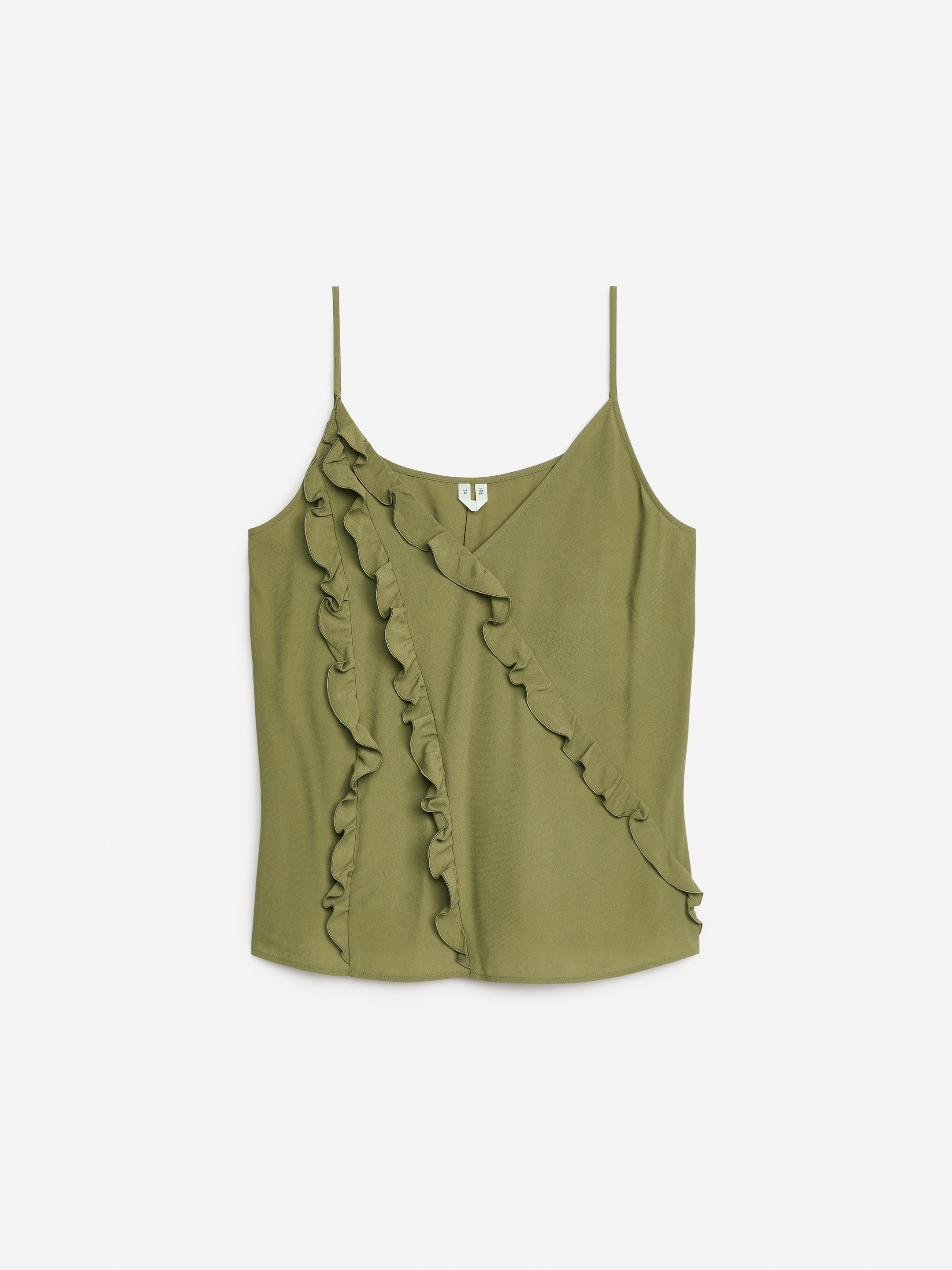 Agrandir l'image: Haut volanté à bretelles - Vert kaki - FEMME | H&M CH 1