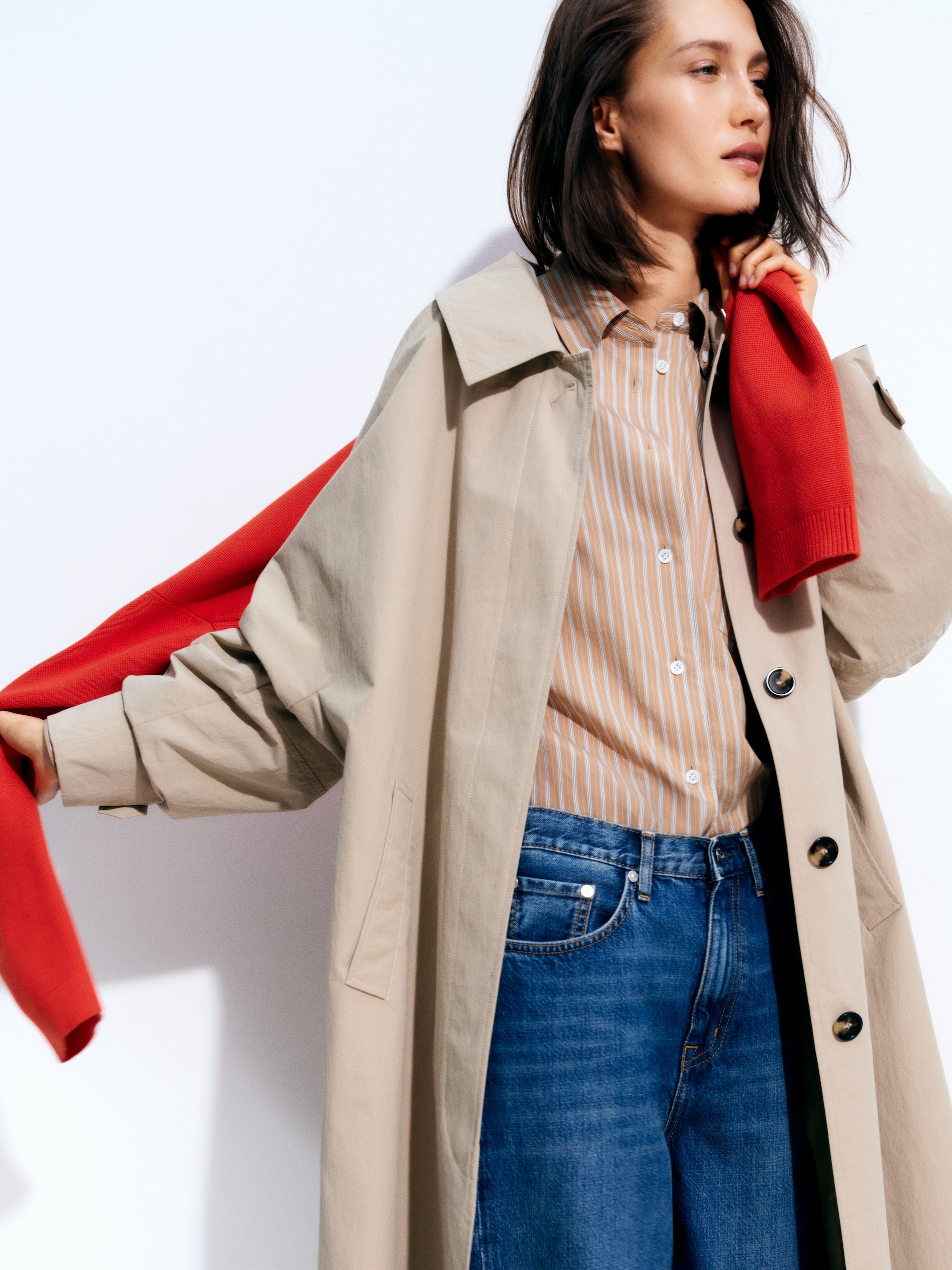 Car Coat - Beige - Oversized - Women - StillMedia/Environmental - 1