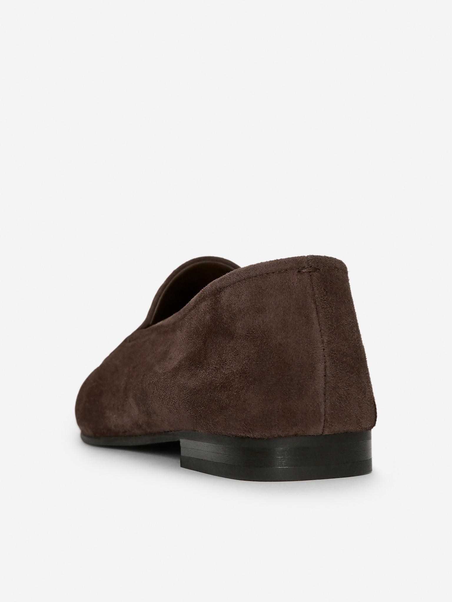 Schmaler Loafer aus Veloursleder - Braun - 4