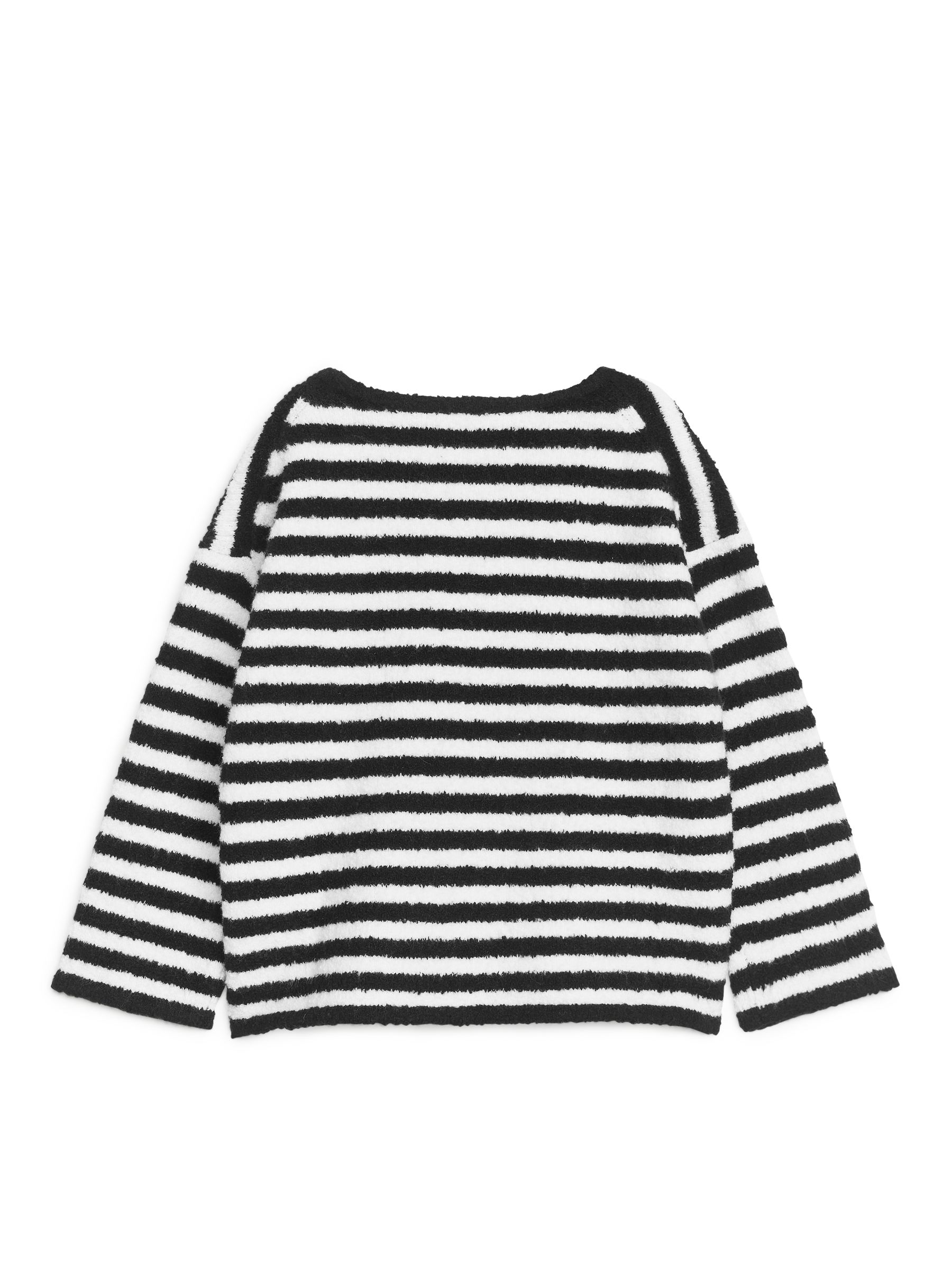 Flauschiger Pullover mit kastiger Passform - Schwarz/Weiß - Kinder - StillMedia/DescriptiveStillLife - 2