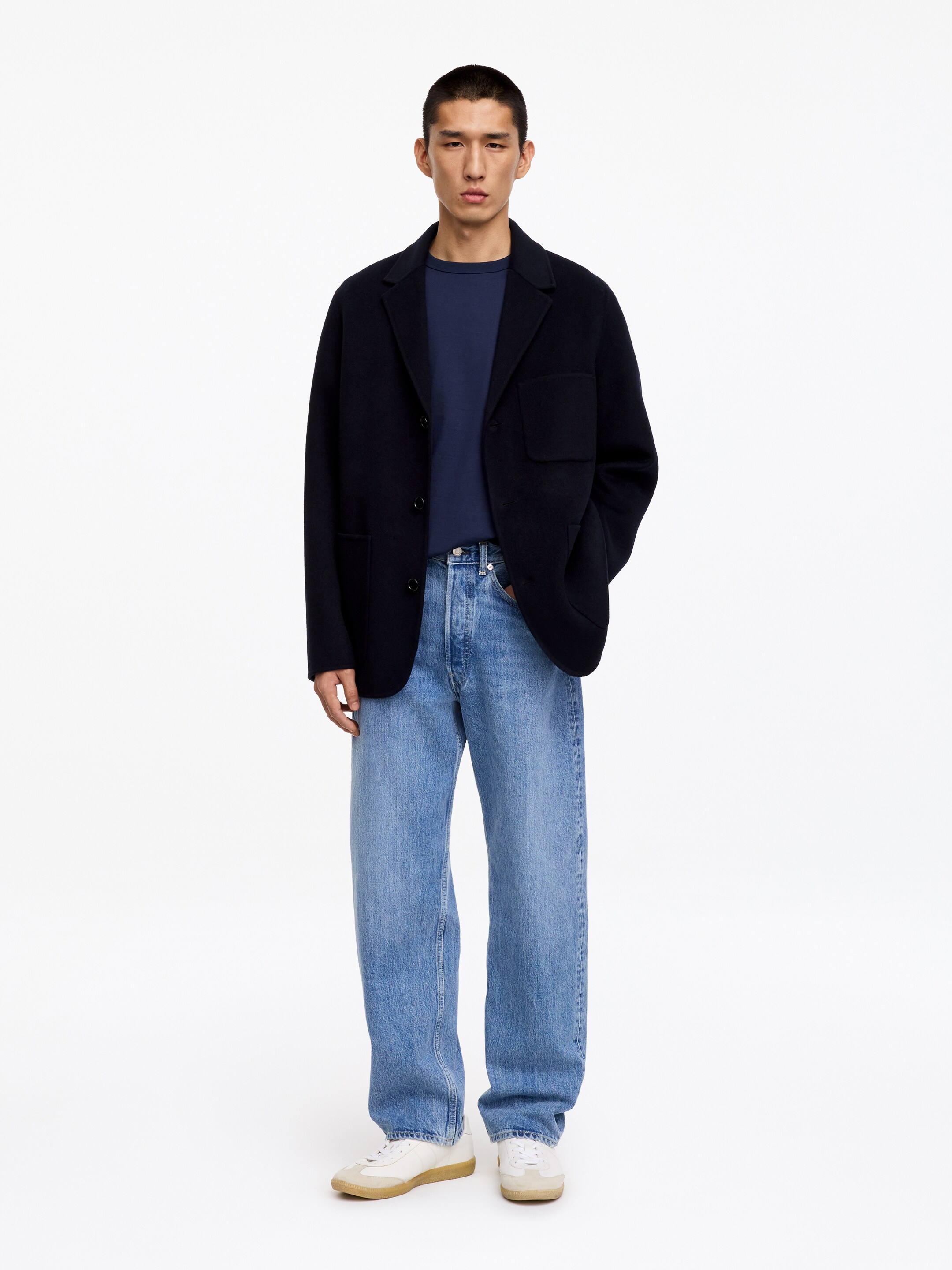 T-shirt oversize da 270 GSM - Blu scuro - Relaxed fit - Men - StillMedia/Lookbook - 17