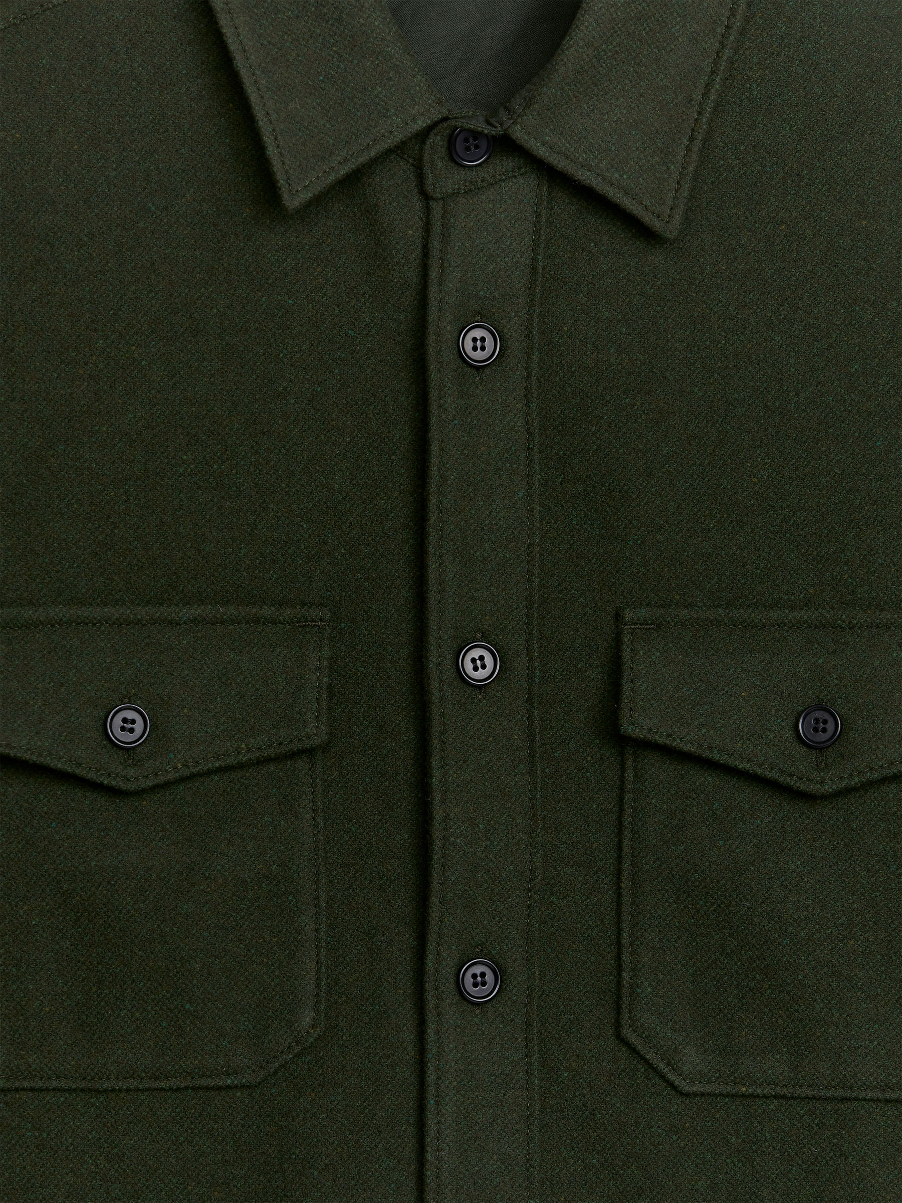 Overshirt aus Wolle - Dunkelgrün - Regular Fit - Herren - StillMedia/DescriptiveDetail - 1