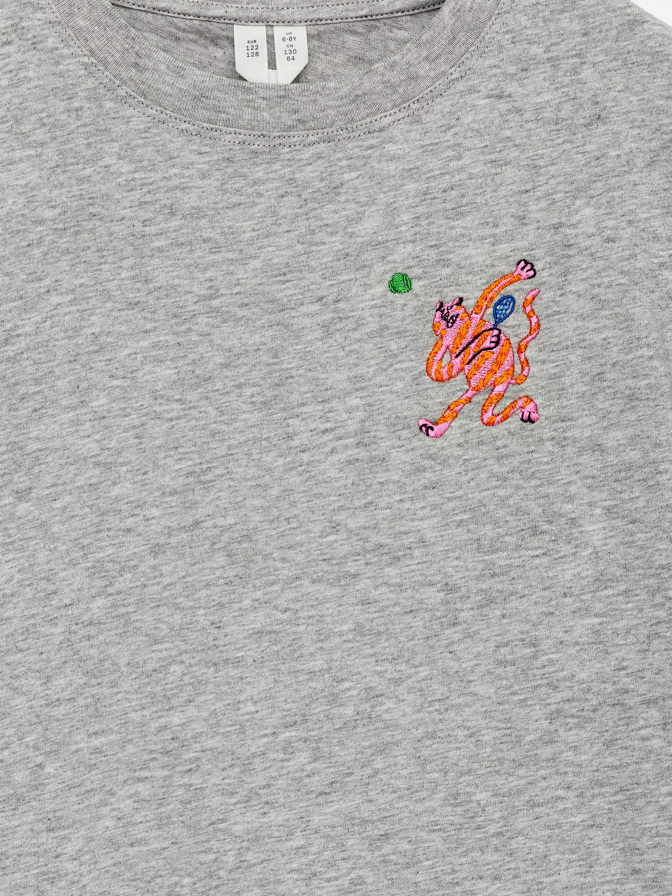 Ver imagen más grande: Camiseta de corte ancho - Gris jaspeado - NIÑOS | H&M ES 3