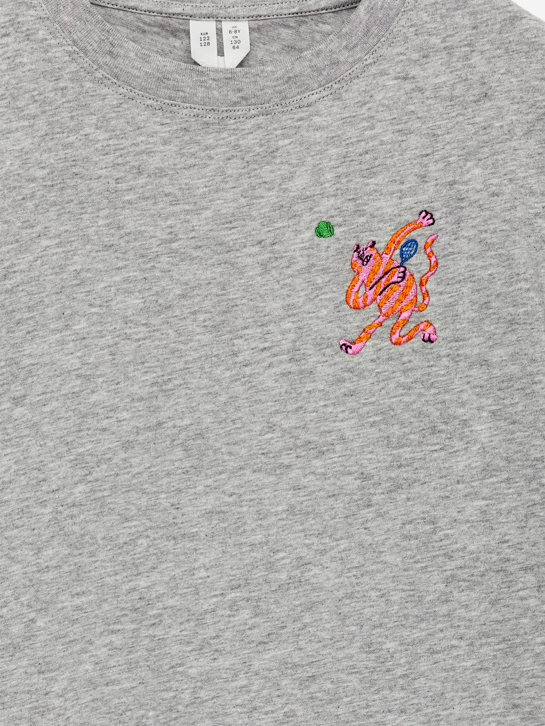 Wide-Fit T-Shirt - Grey Melange - Oversized - Children - StillMedia/DescriptiveDetail - 3