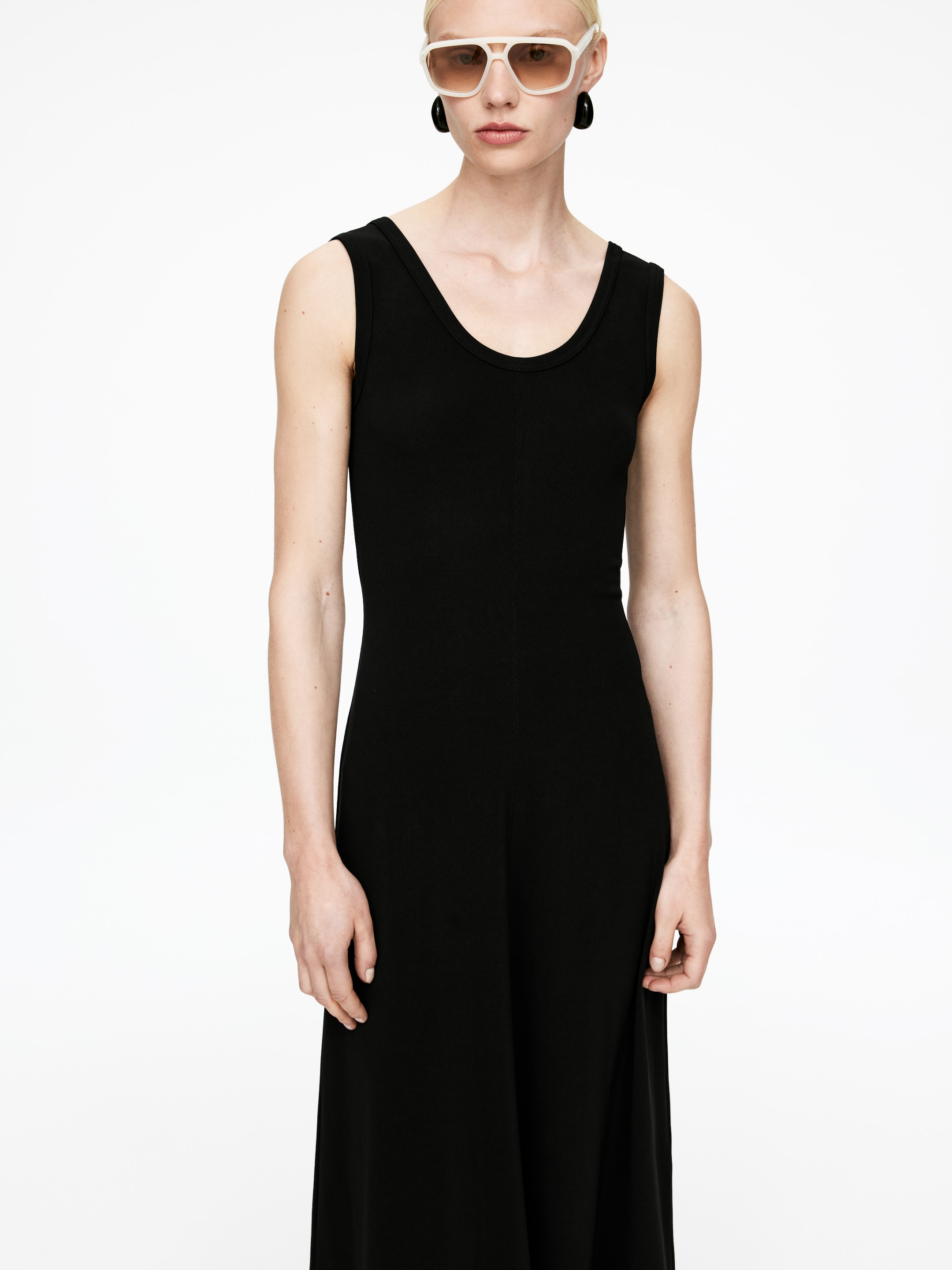 Visualizza immagine più grande: Abito in jersey a coste - Nero - DONNA | H&M IT 4