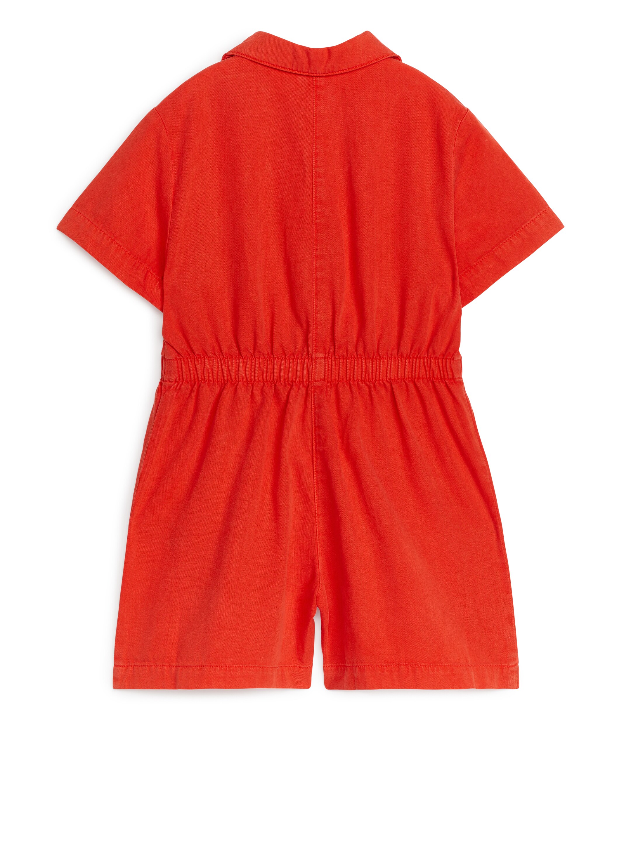 Visa större bild: Jumpsuit i lyocell - Klarröd - BARN | H&M FI 2