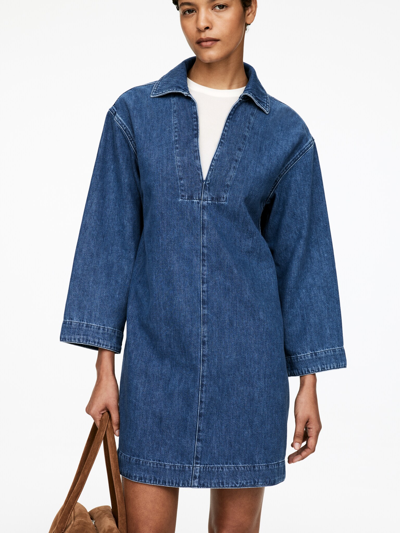 Denim Tunic - Blue/White - 6