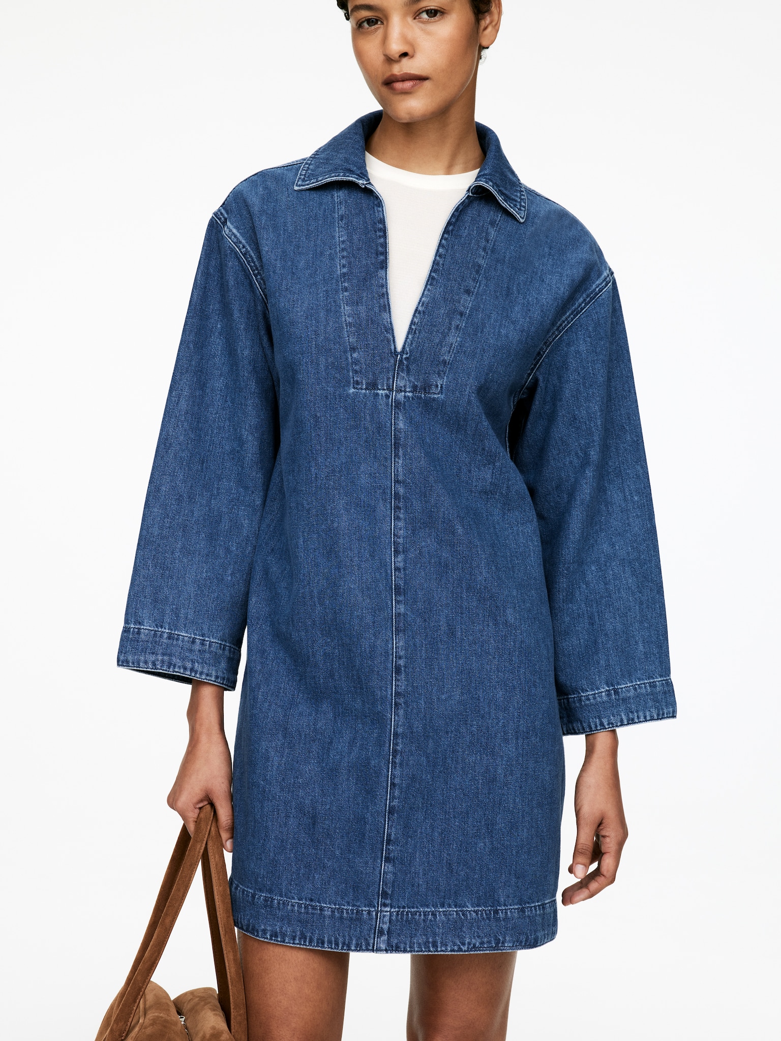 Denim Tunic - Blue/White - 6