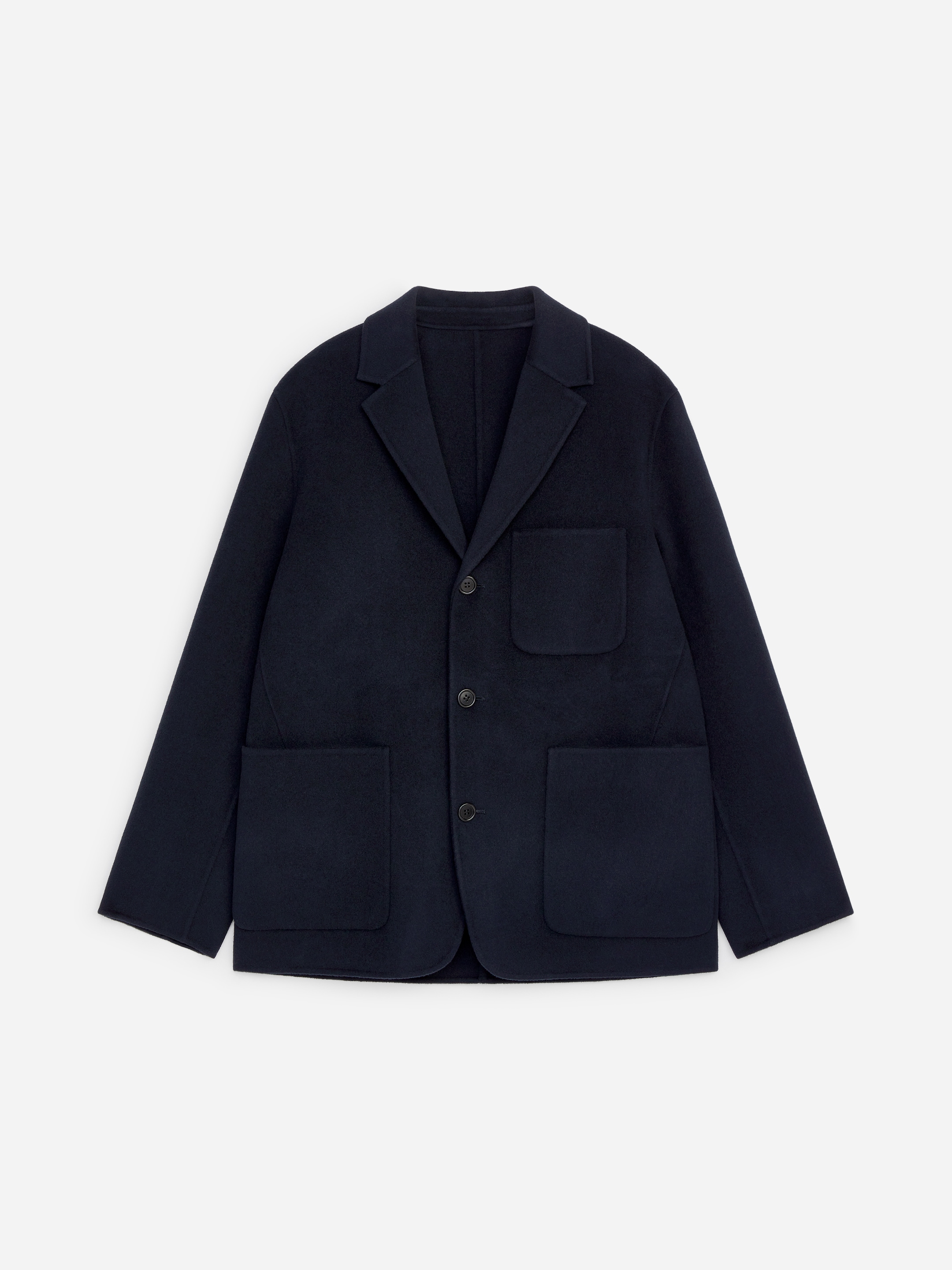 Wool Doublé Blazer-Blue-20042