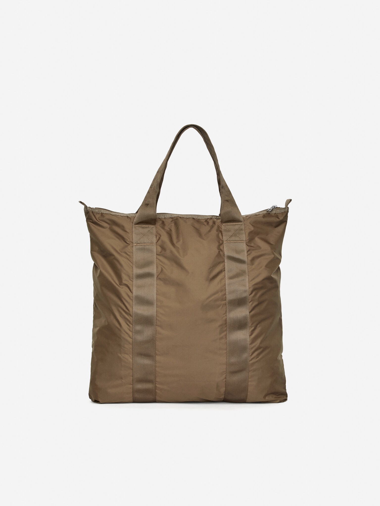 Skládací taška - Tmavě béžová/Black/Khaki zelená - 4
