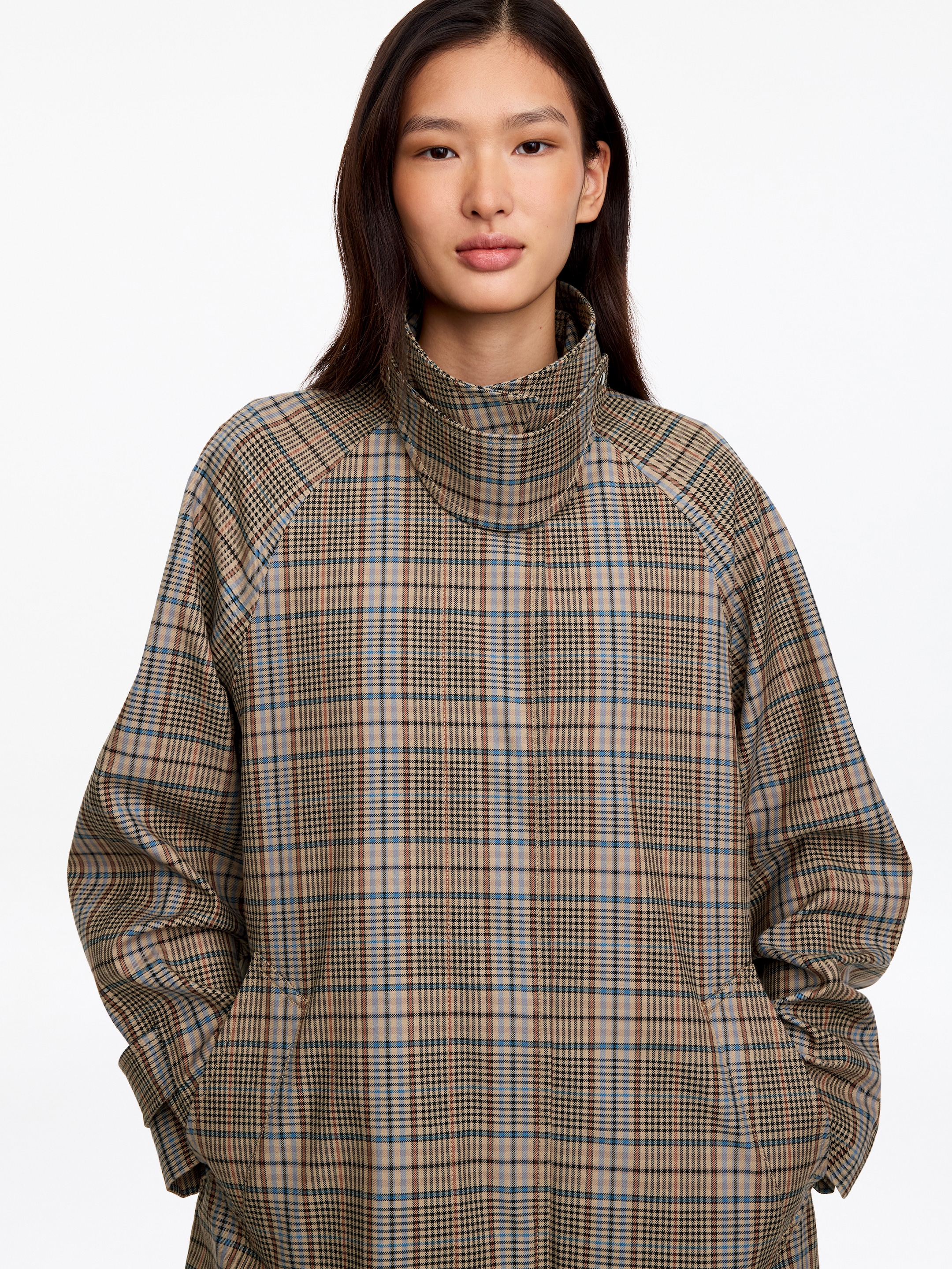 Abrigo de cuadros - Topo - Corte relajado - women - StillMedia/Lookbook - 3