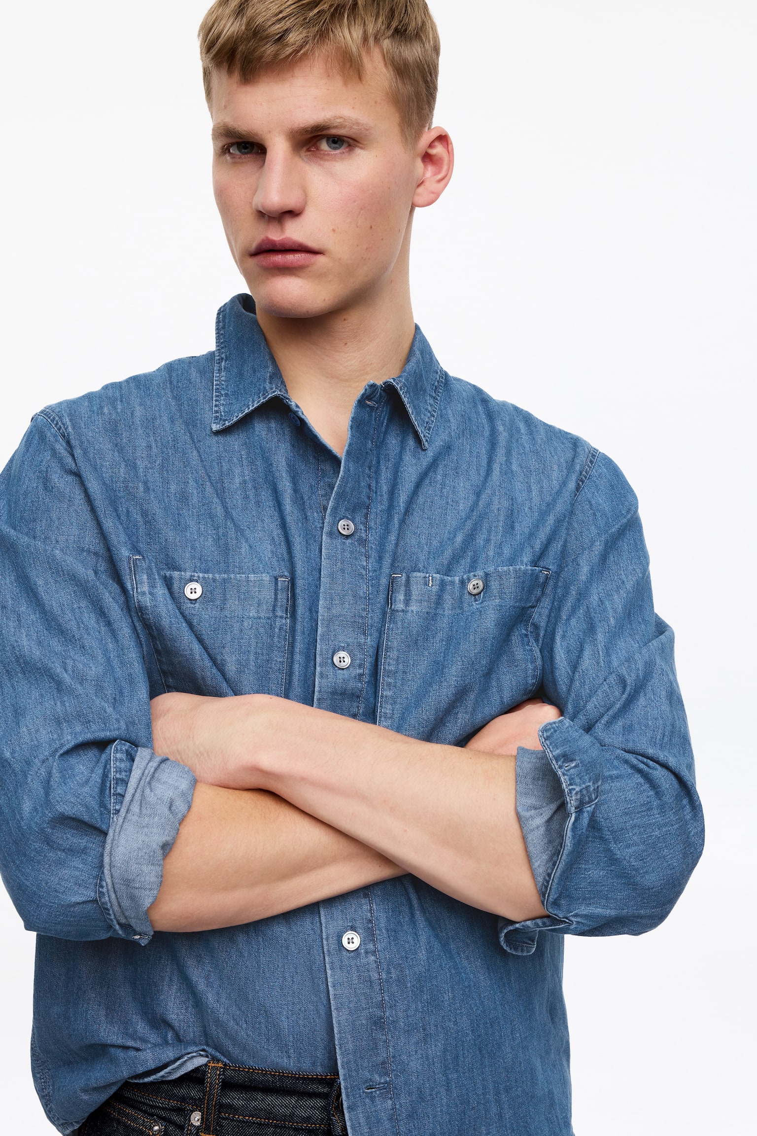 Denimskjorta - Blå - 6