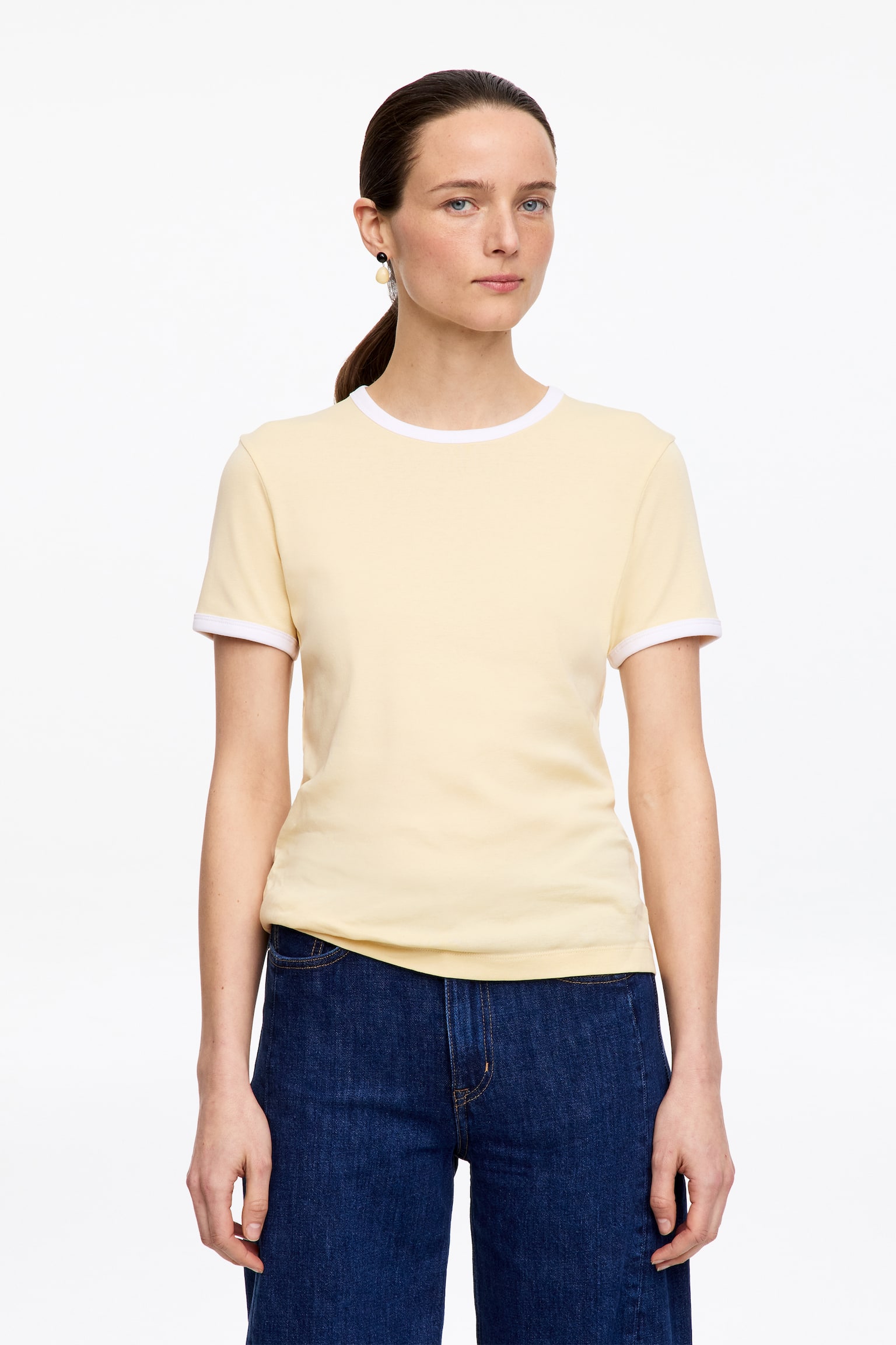 Tricou ribat - Galben/Albastru Închis/Alb/Verde - 1