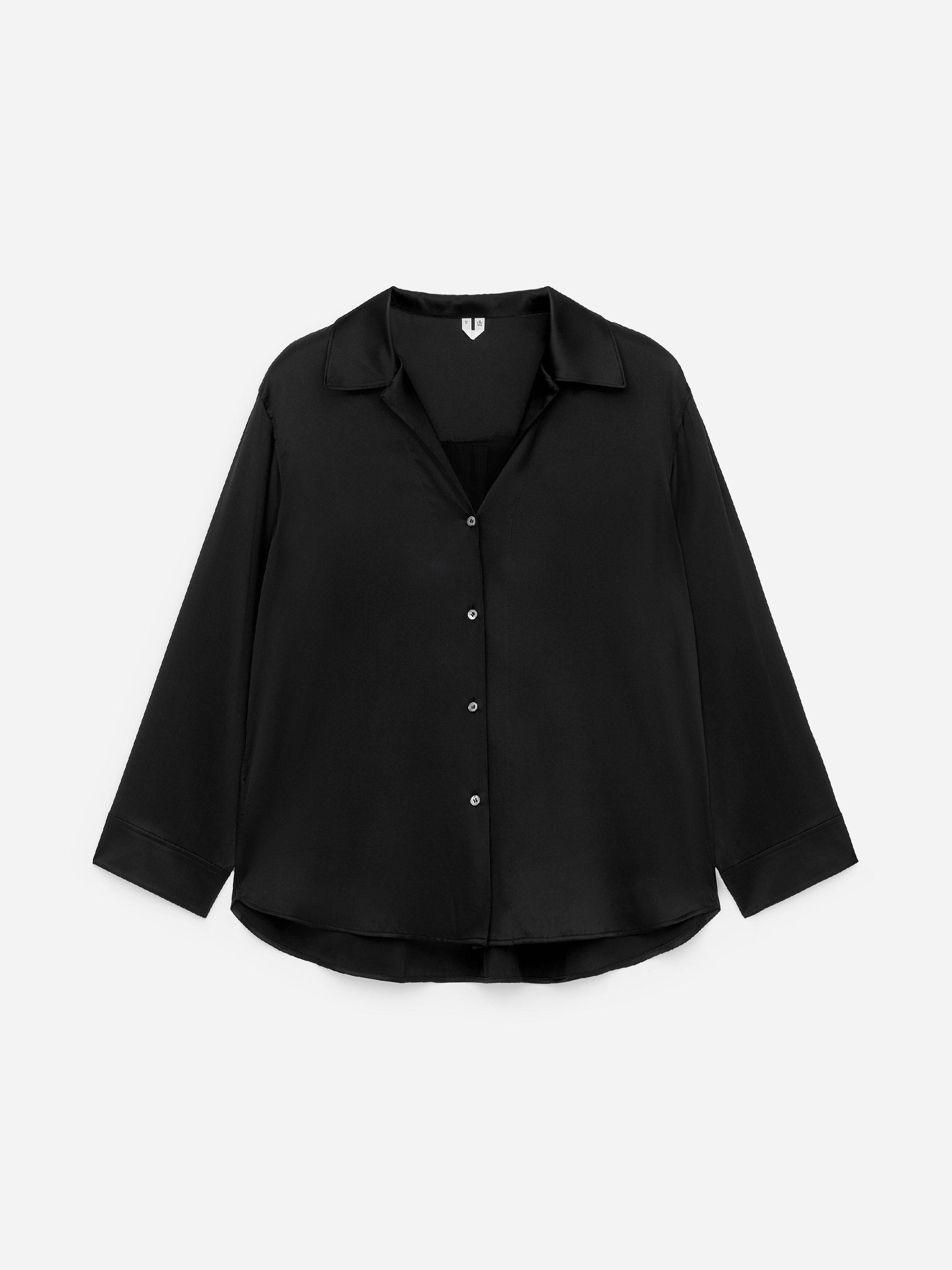 Legere Seidenbluse - Schwarz - Relaxed Fit - Damen - StillMedia/DescriptiveStillLife - 17