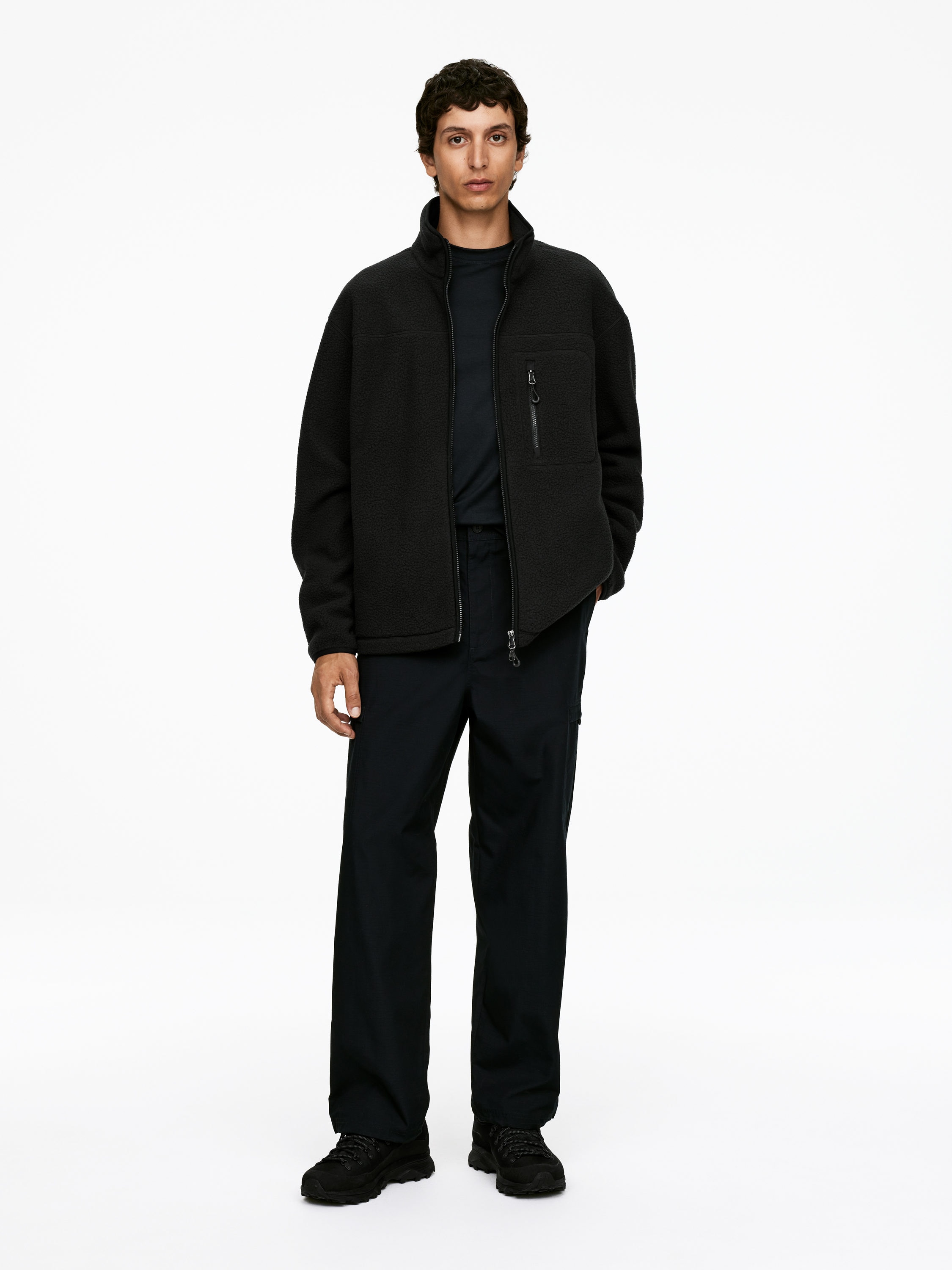 Fleecejacka - Mörkblå - Regular fit - Men - StillMedia/Lookbook - 3