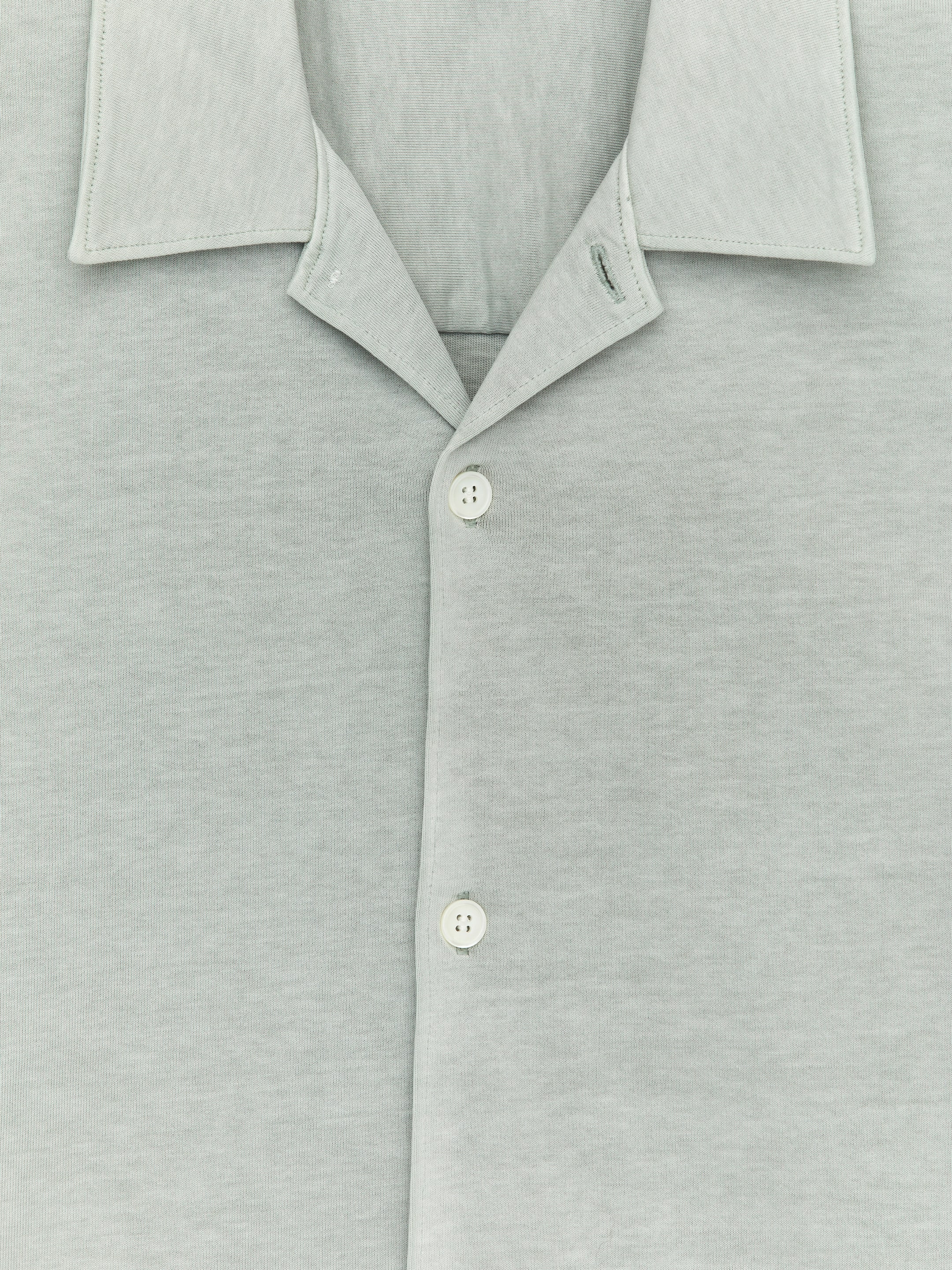 Short-Sleeve Jersey Shirt - Dusty Mint - Loose fit - Men - StillMedia/DescriptiveDetail - 1