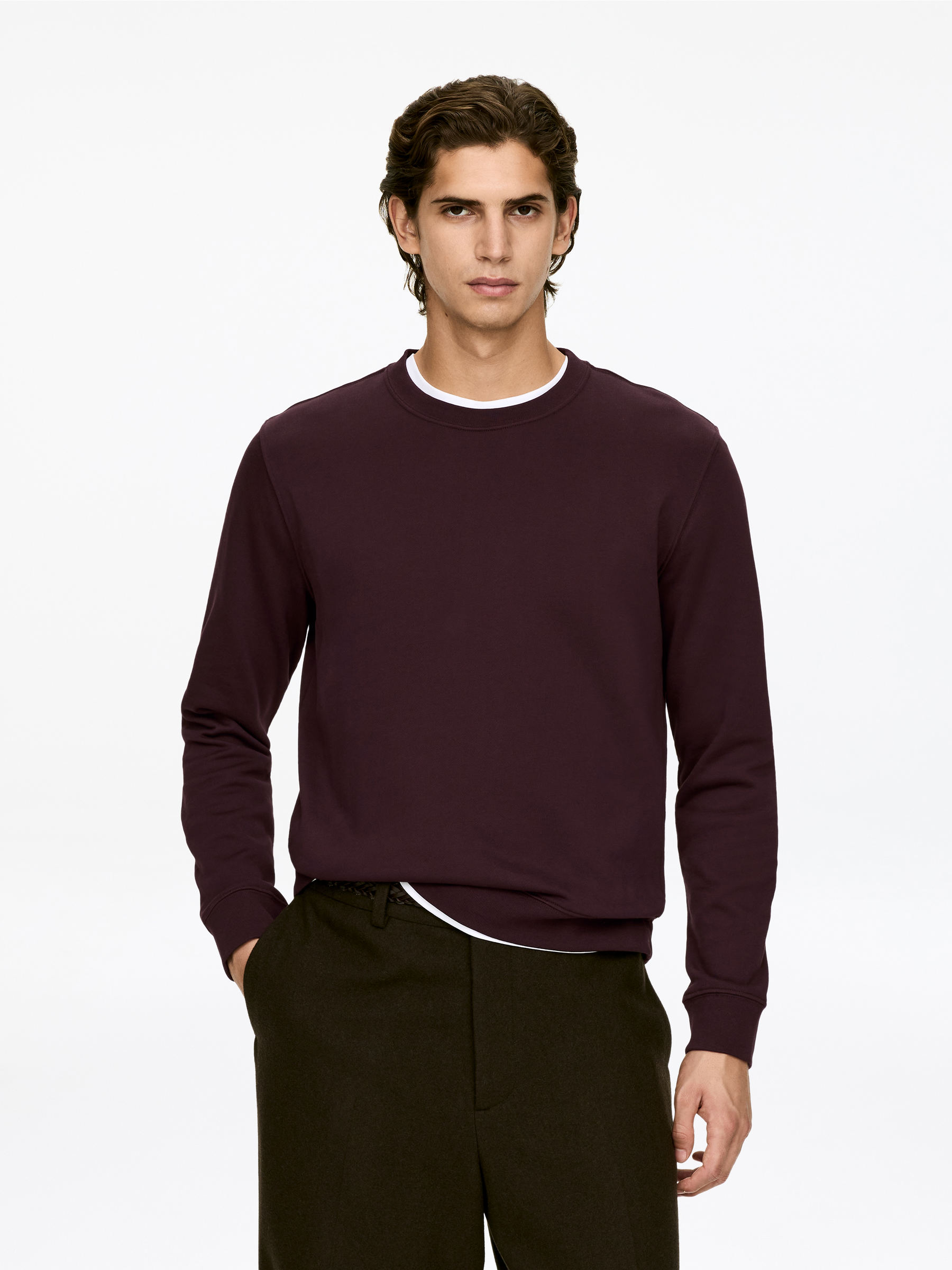 Mid-Weight Sweatshirt-#330F1A-17119