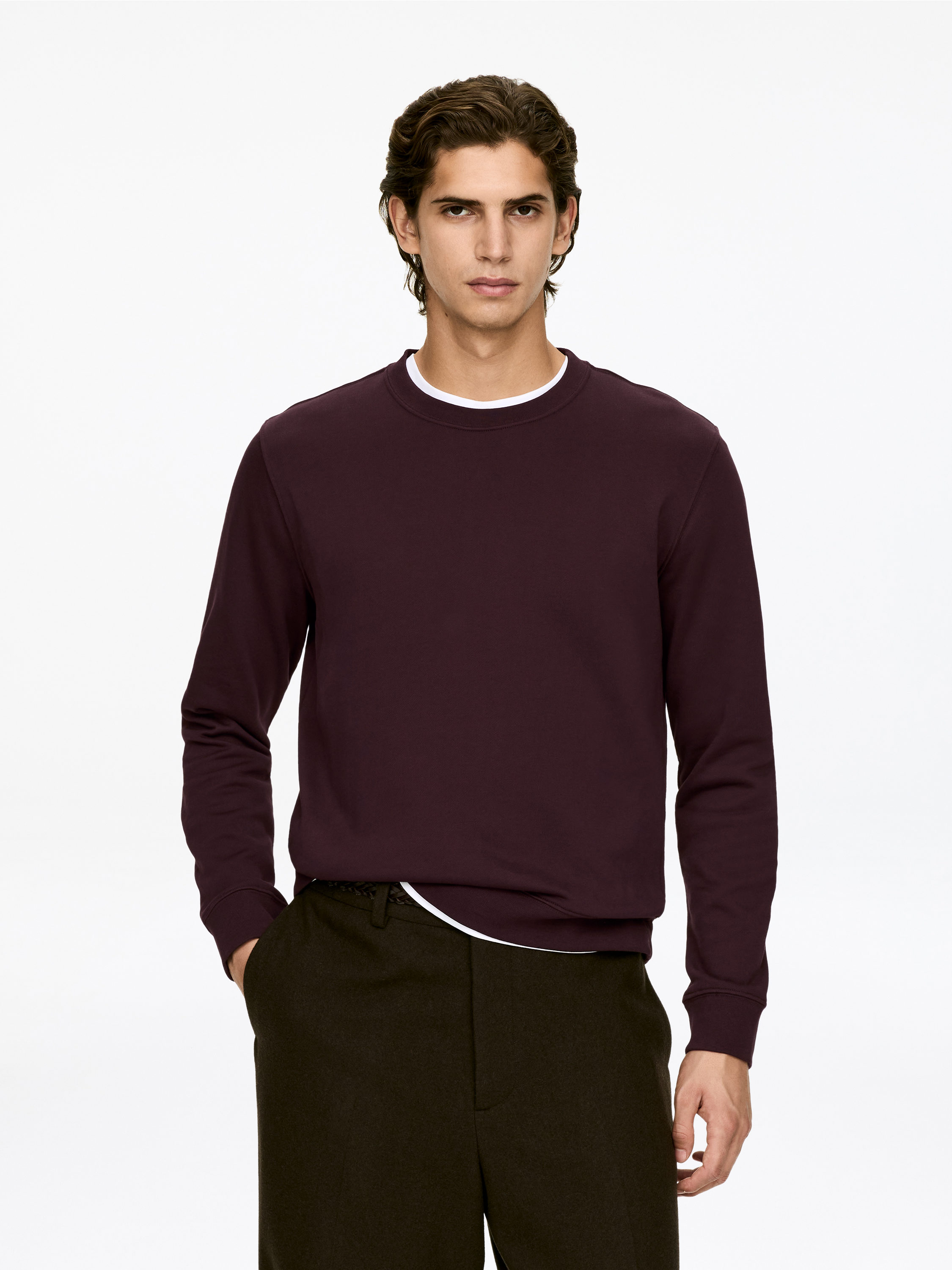 Mid-Weight Sweatshirt-#330F1A-17119