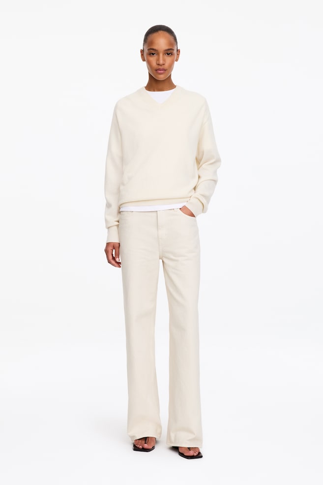 Jean ample CORAL - Blanc cassé/Bleu délavé/Bleu foncé/Bleu foncé/Blanc/Blanc cassé - 1