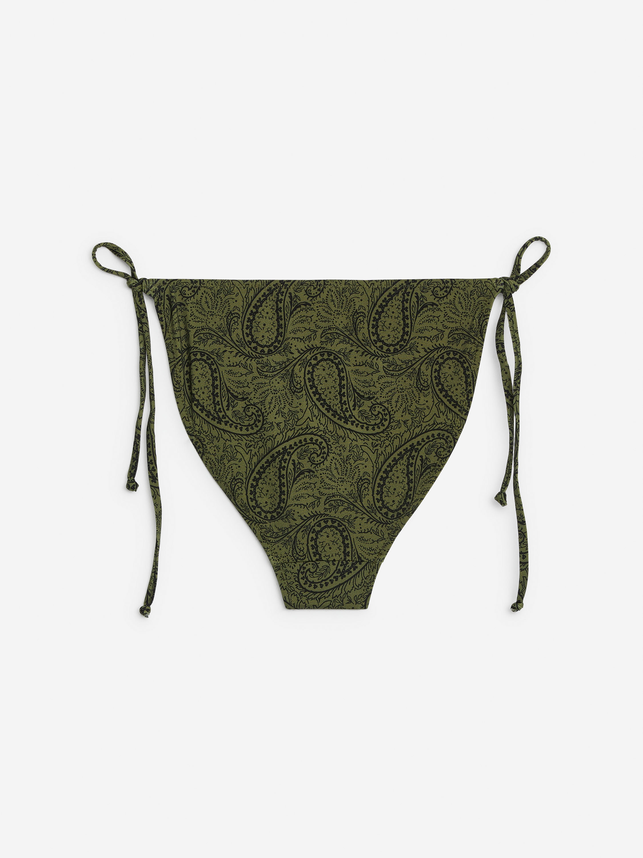 Tie Tanga Bikini Bottom - Green/Paisley - Women - StillMedia/DescriptiveStillLife - 2