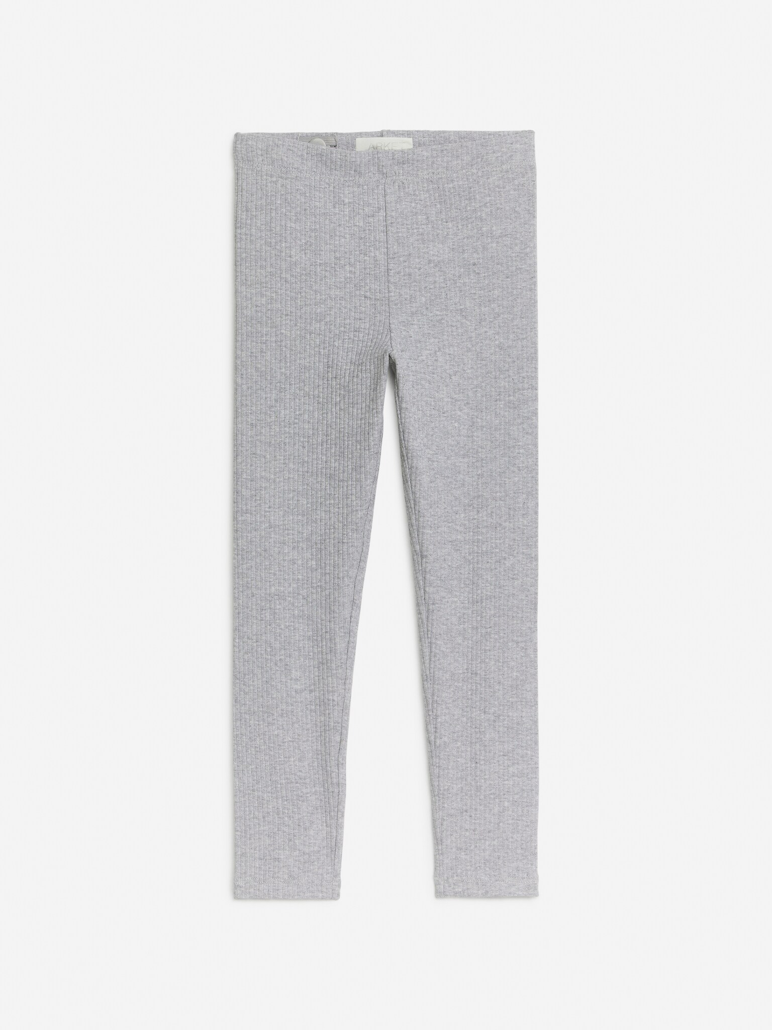 Gerippte Jersey-Leggings - Graumeliert/Schwarz/Lila